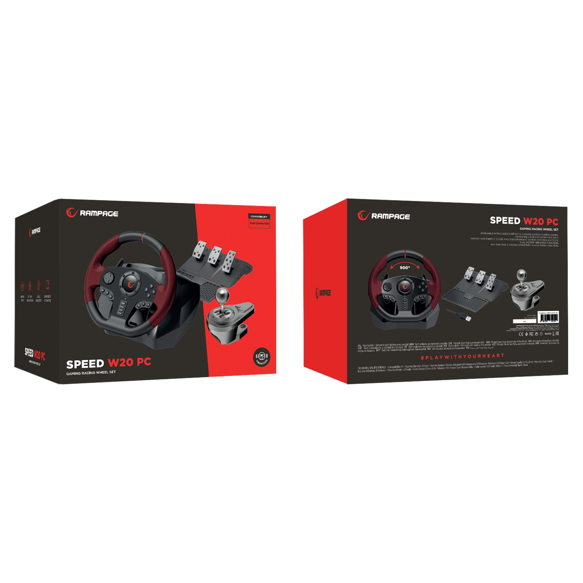PC ONLY PC 3 Pedallı - El Vitesli Gaming Oyuncu Direksiyonu