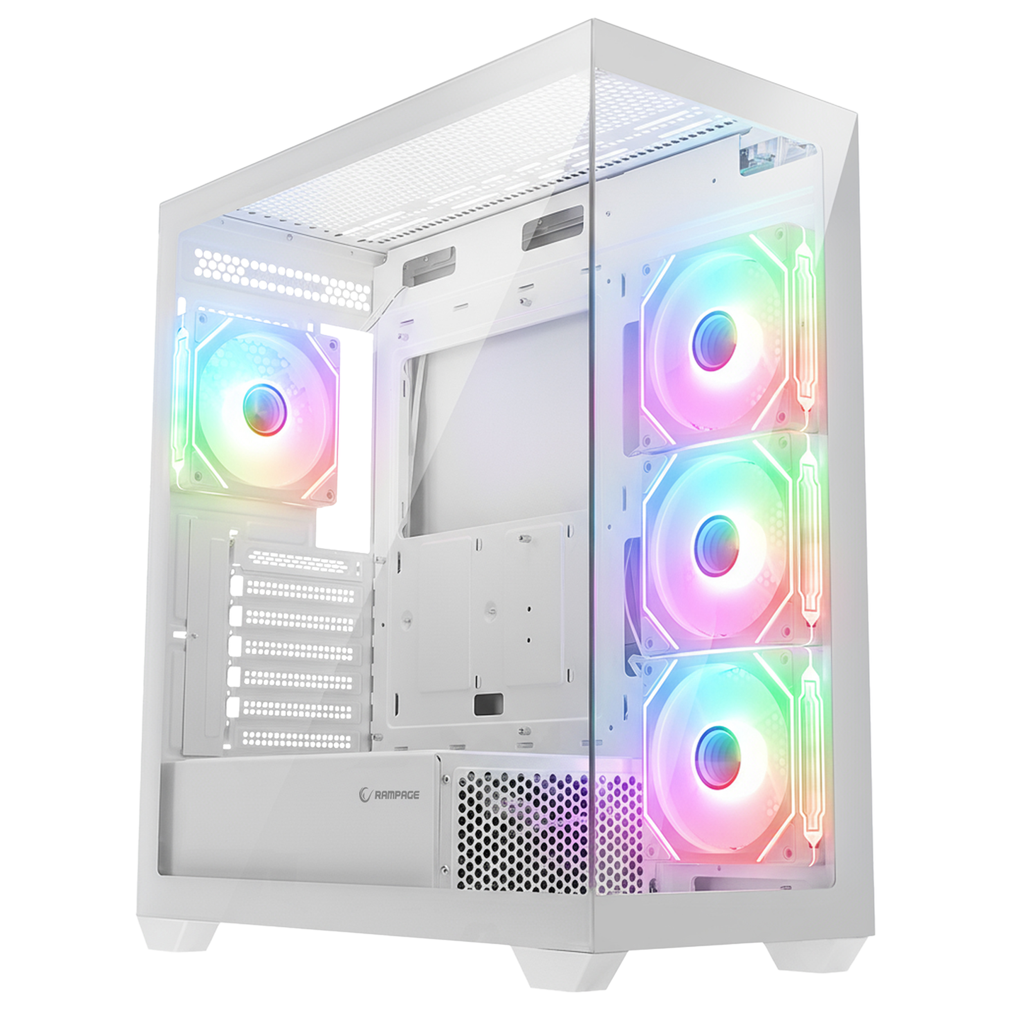 V4 750W 80 Plus Atx Mid-T Oyuncu Kasası-Beyaz