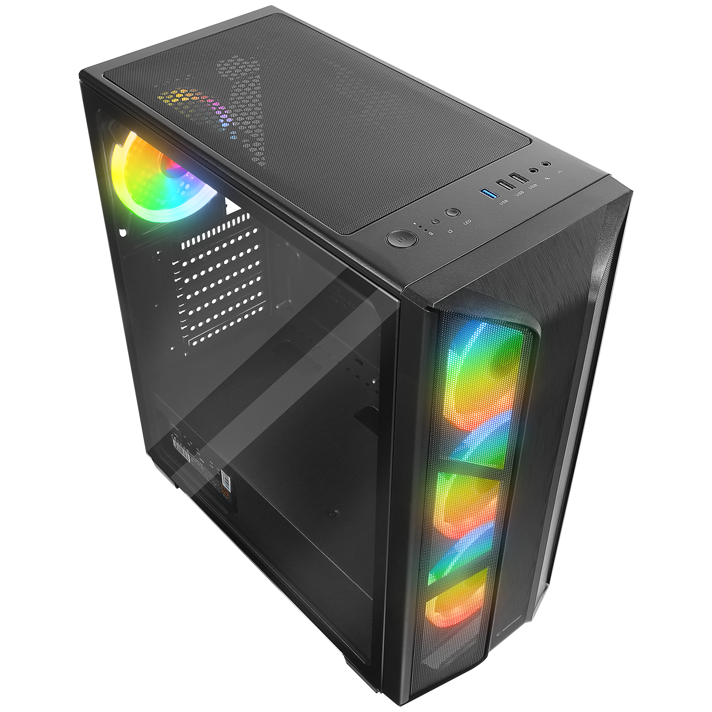 SAILOR Siyah 650W 80 Plus Bronze ATX Mid-T Gaming Oyuncu Kasası - Rampage