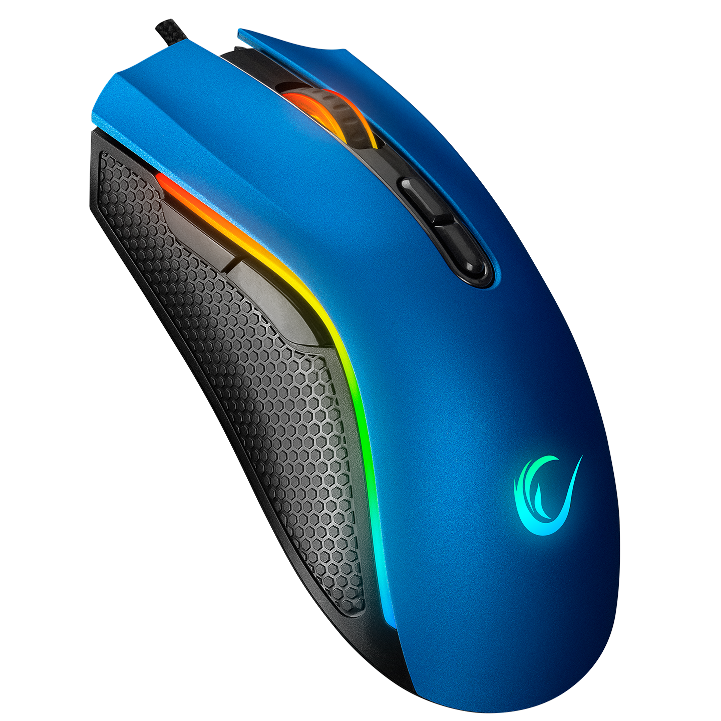 SMX-R44 V2 Makrolu Mavi 12800 DPI RGB Ledli 80 Million Huano Switch Gaming Oyuncu Mouse - Rampage