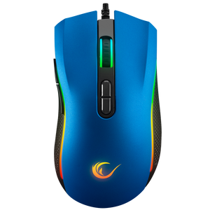 SMX-R44 V2 Makrolu Mavi 12800 DPI RGB Ledli 80 Million Huano Switch Gaming Oyuncu Mouse - Rampage