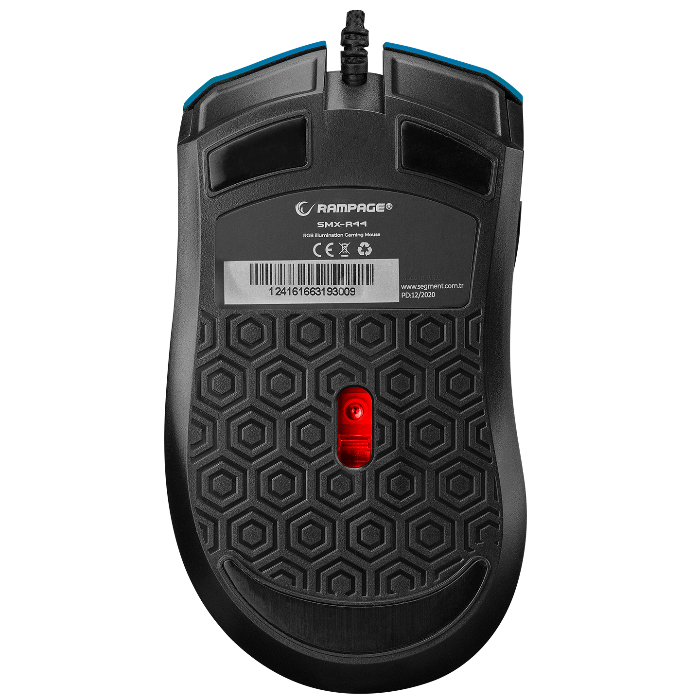 SMX-R44 V2 Makrolu Mavi 12800 DPI RGB Ledli 80 Million Huano Switch Gaming Oyuncu Mouse - Rampage