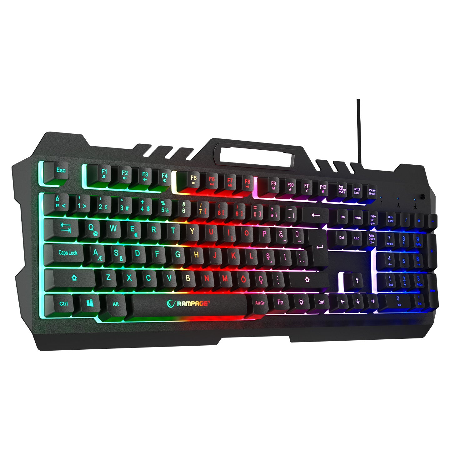 Kb-R57 X-Jammer Rainbow Full Turkish Gaming Keyboard – Rampage