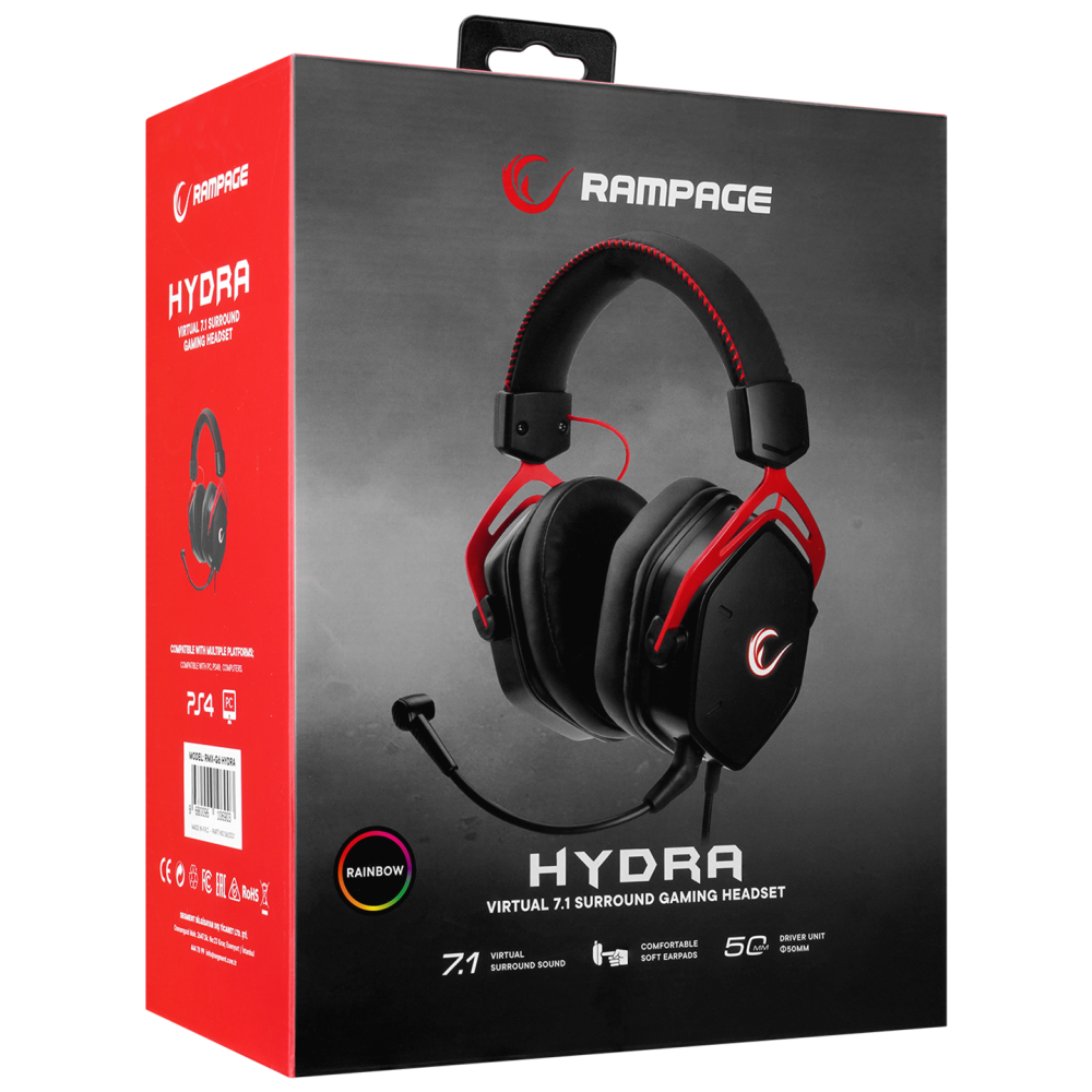RMX-G6 HYDRA Rainbow Oyuncu Kulaklığı - Rampage