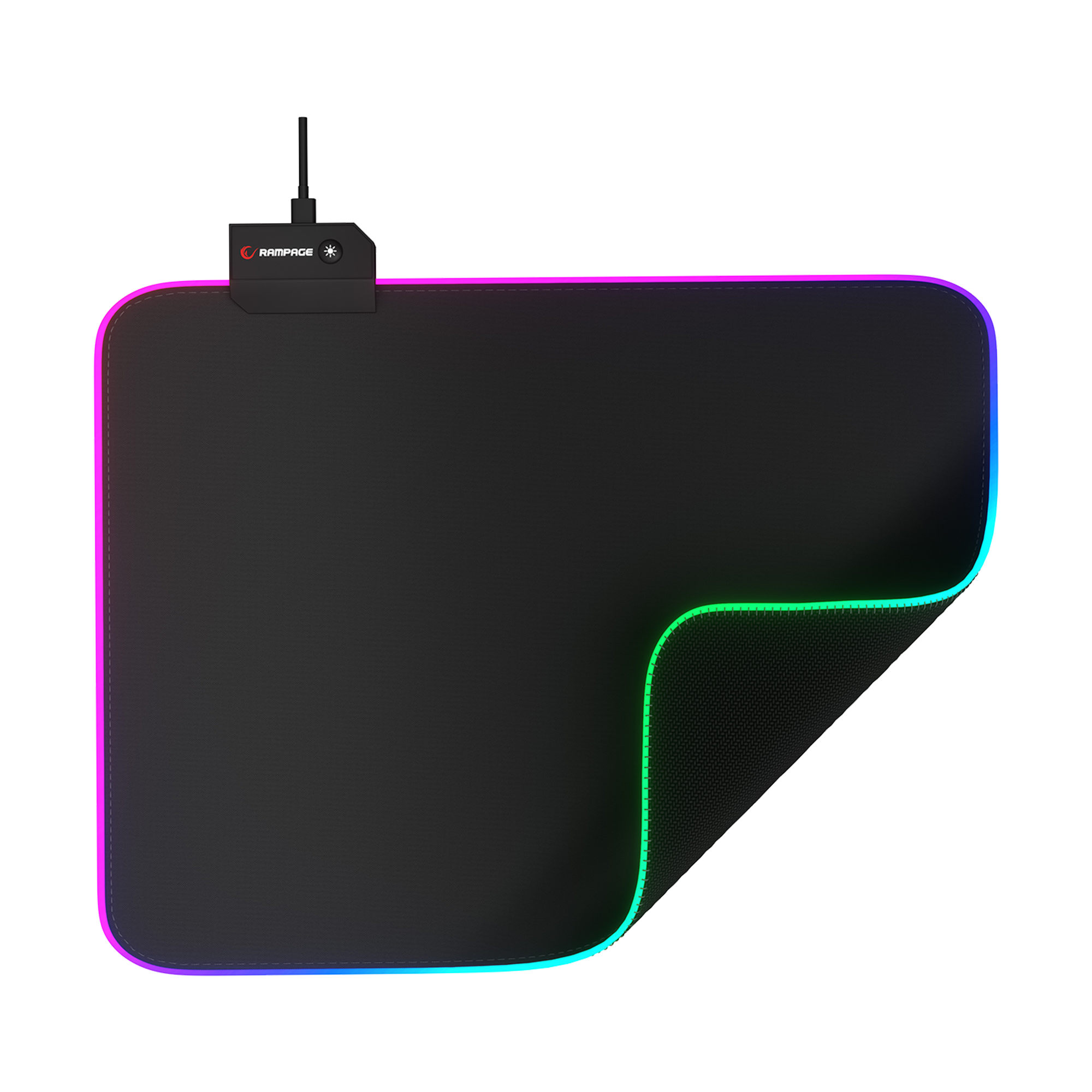 Mp-21 25x33 cm RGB Gaming Mouse Pad-Black