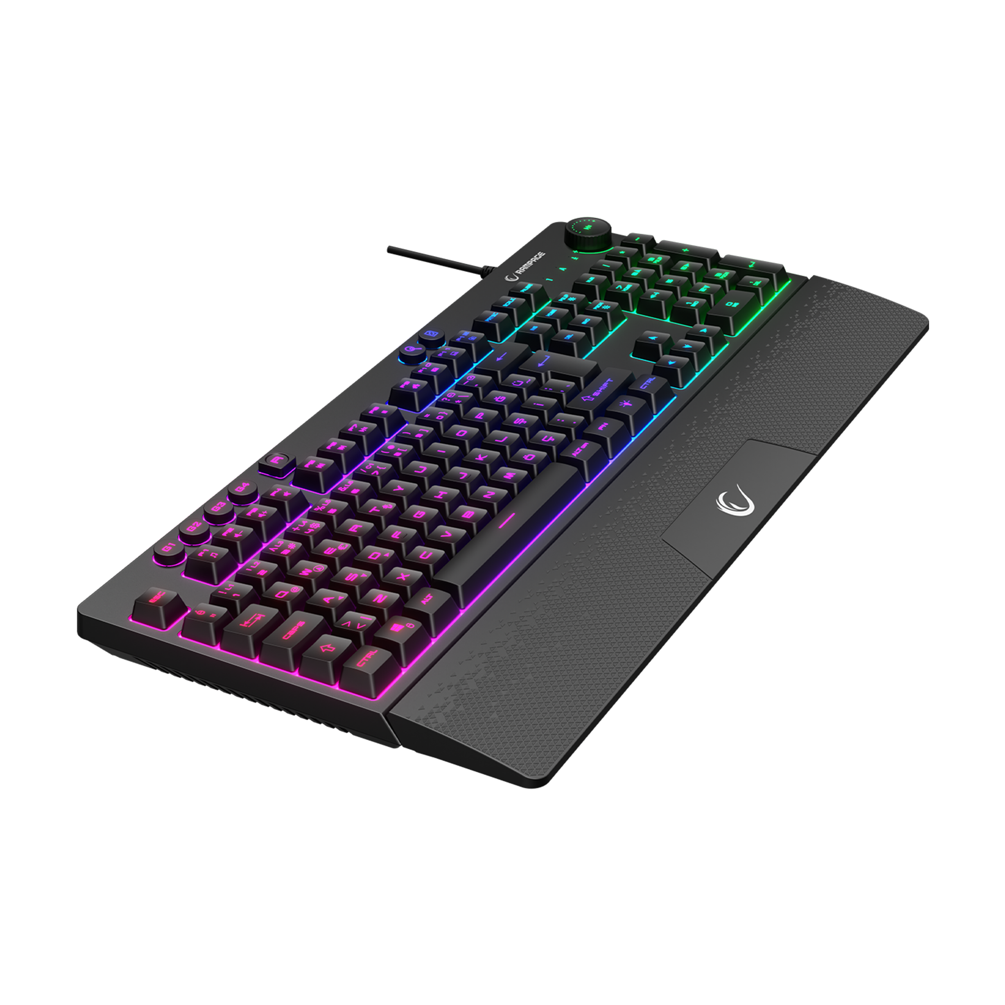 RGB 4 Makro Tuş Bilek Destekli Oyuncu Klavyesi