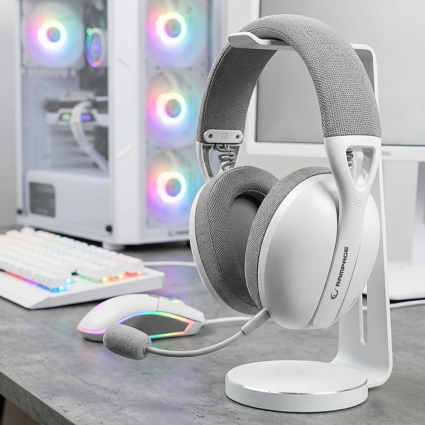 Type-C Kablosuz Oyuncu Kulaklığı- Beyaz