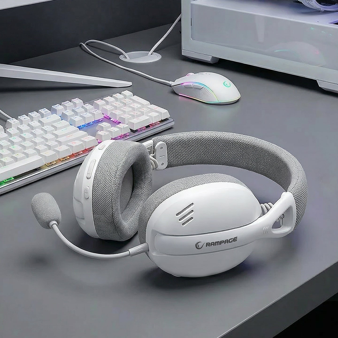 Type-C Kablosuz Oyuncu Kulaklığı- Beyaz