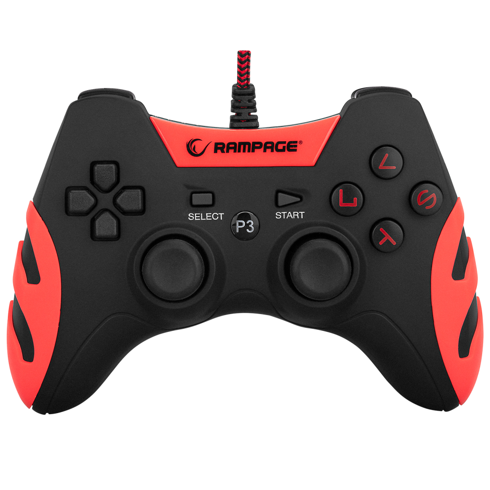 SG-R218 PS3/PC X INPUT Kırmızı USB 1.8m Joypad - Rampage