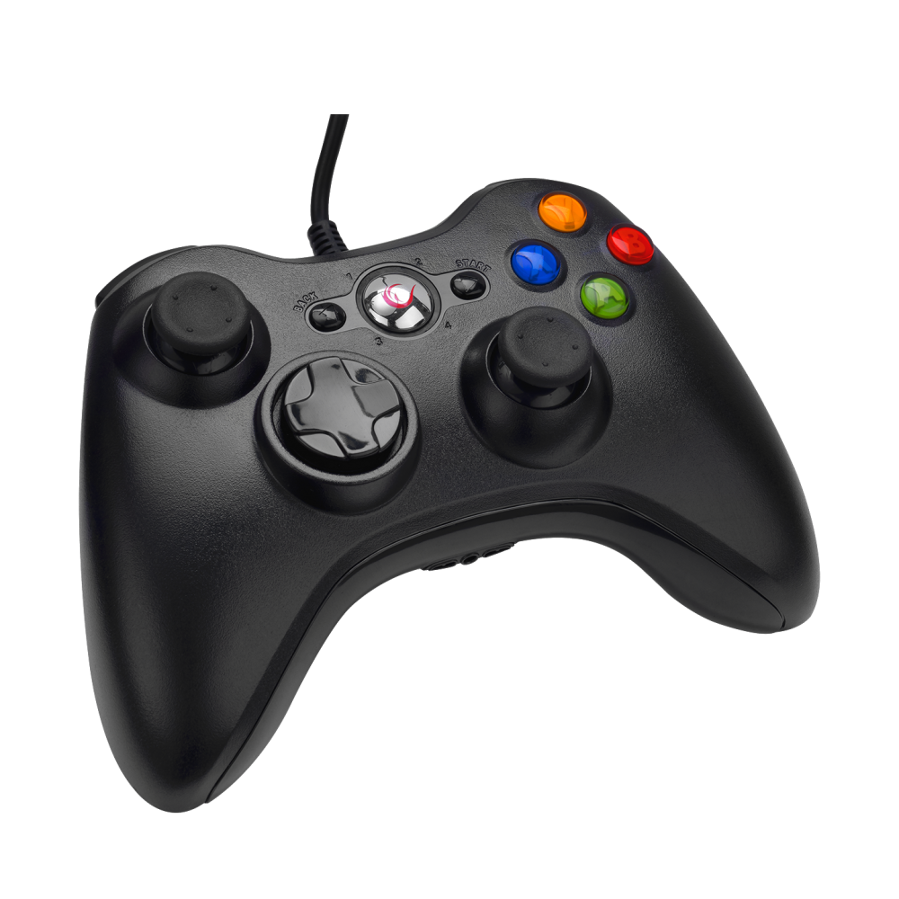 SG-R360 Siyah Xbox-360 ve USB PC Destekli Kablolu Gamepad Oyun Kolu - Rampage