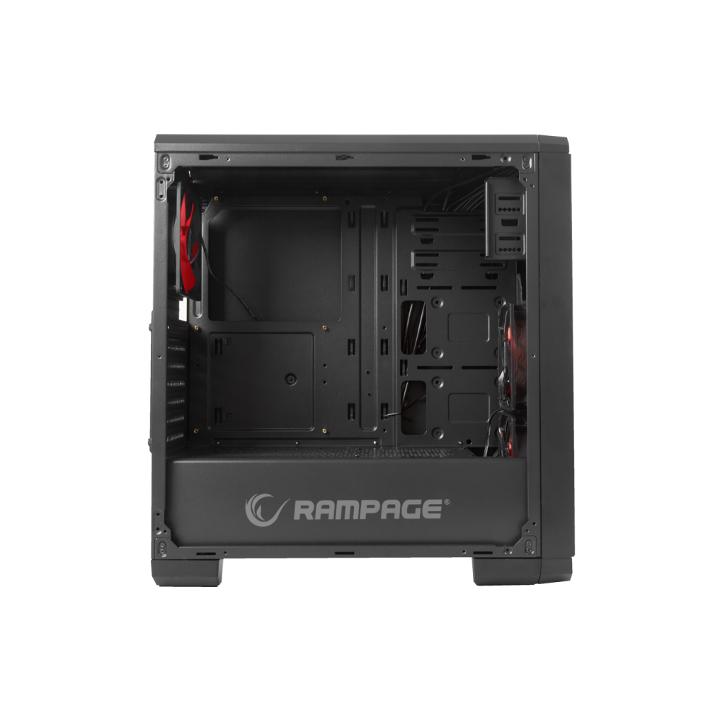 Pulsar V1 2*Usb3.0+ 2* USB 2,0 + 2*12cm Led +1*12CM RED Fan Pencereli Oyun Kasa - Rampage