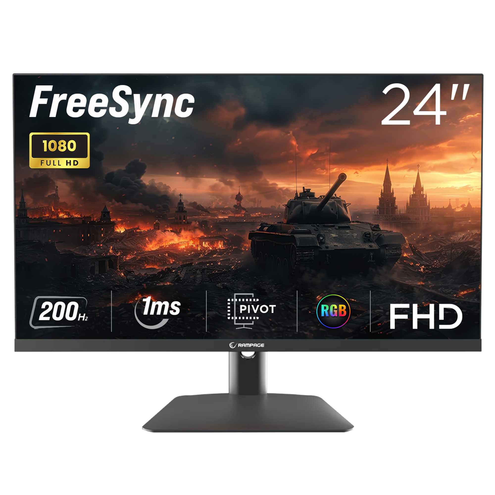 Flash RM-244S 24” 200Hz 1ms FHD Gaming Monitor
