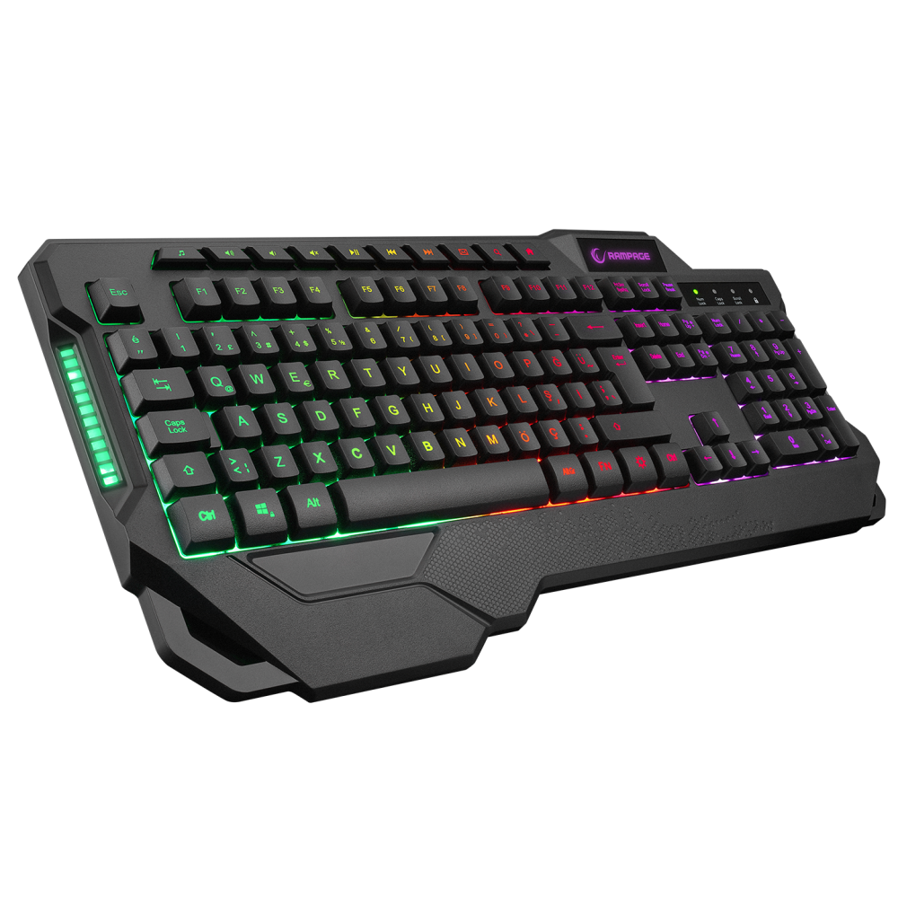 KB-R46 CARISMA USB Rainbow Aydınlatmalı Q Gaming Oyuncu Klavye - Rampage
