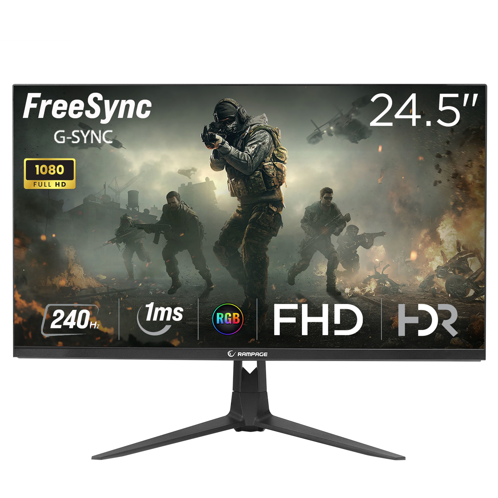 CYCLOPS CY25R240 - 25” 240Hz 1ms FHD Oyuncu Monitörü – Rampage