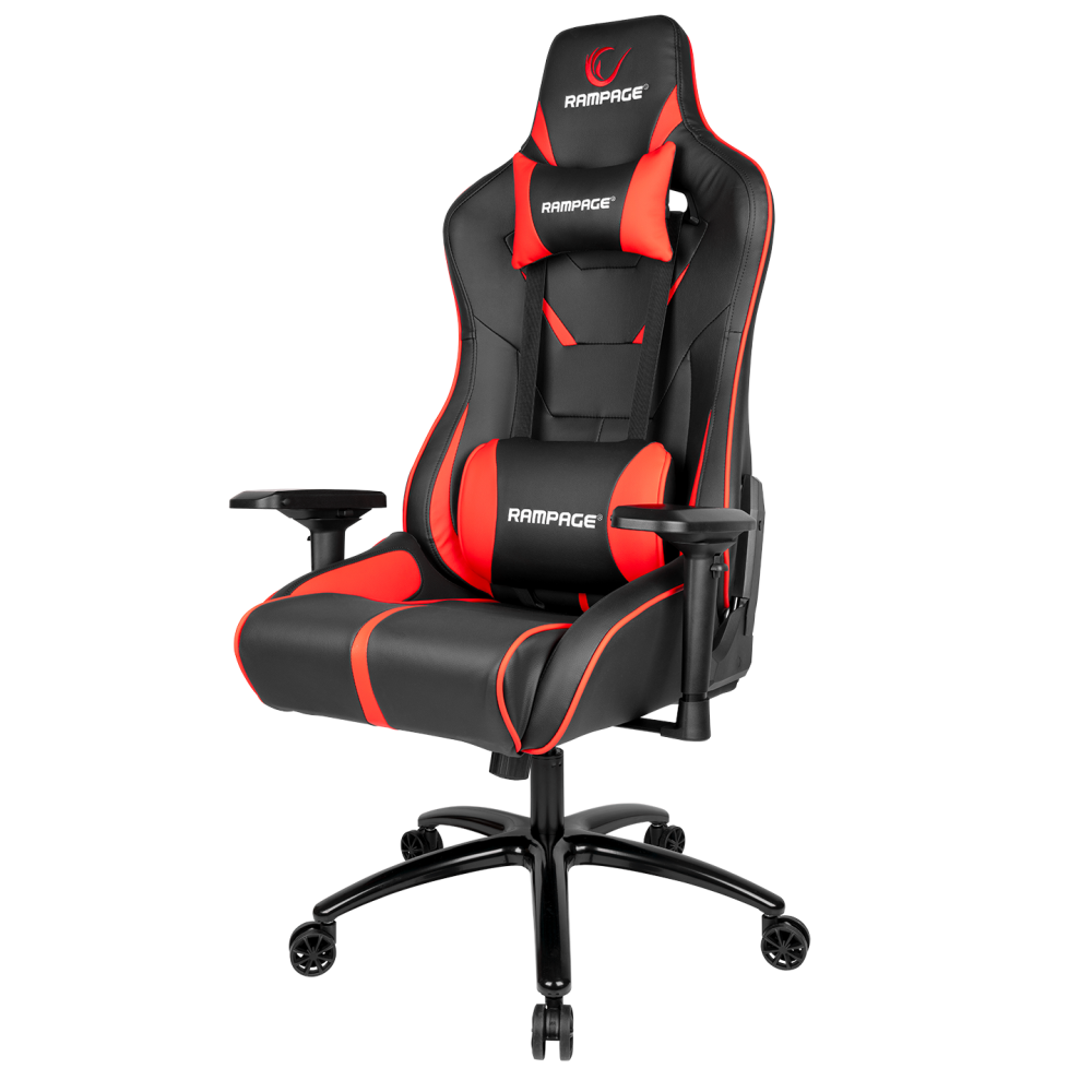KL-R25 Crown Serisi Siyah/Kırmızı Oyuncu Koltuğu - Rampage