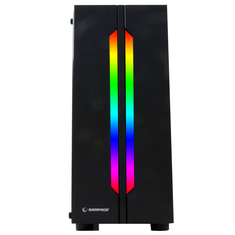 SPECTRA Tempered Glass Rainbow Fan ve Ledli 1*Usb 3.0 + 2* Usb 2.0 Gaming Kasa