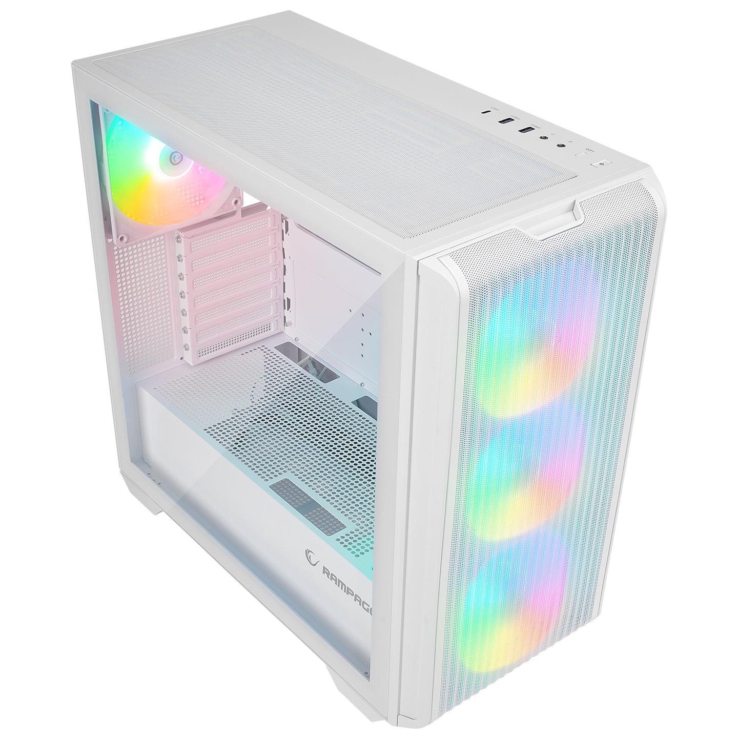 CRAFT Beyaz Mesh ATX Mid-T Gaming Oyuncu Kasası - Rampage