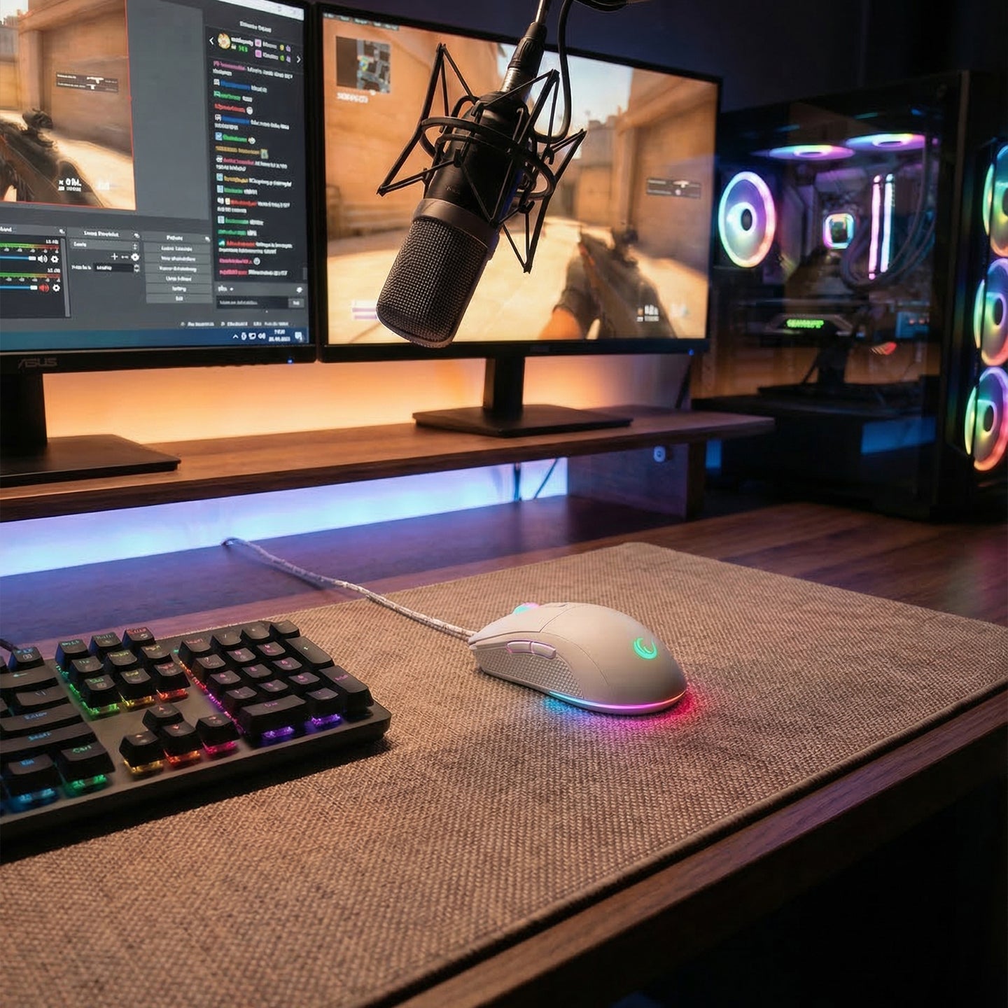 Radiant M1 Makrolu 7200 dpi RGB Oyuncu Mouse-Beyaz