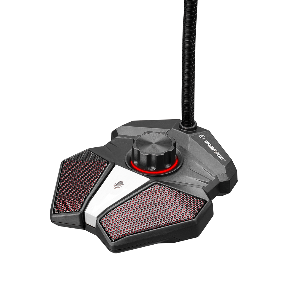 RMX-M8 TORNADO Gri USB Masaüstü Led Mikrofon - Rampage