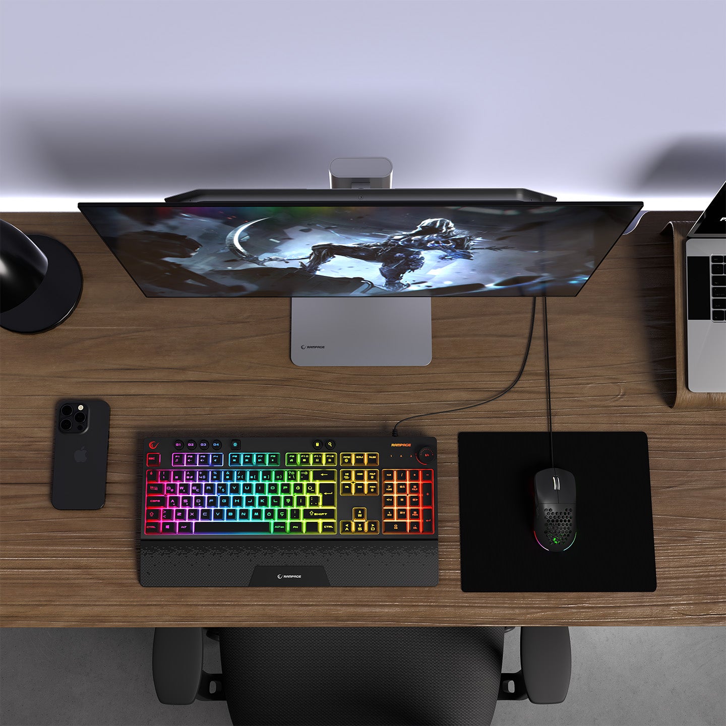 RGB Oyuncu Klavye Mouse Set