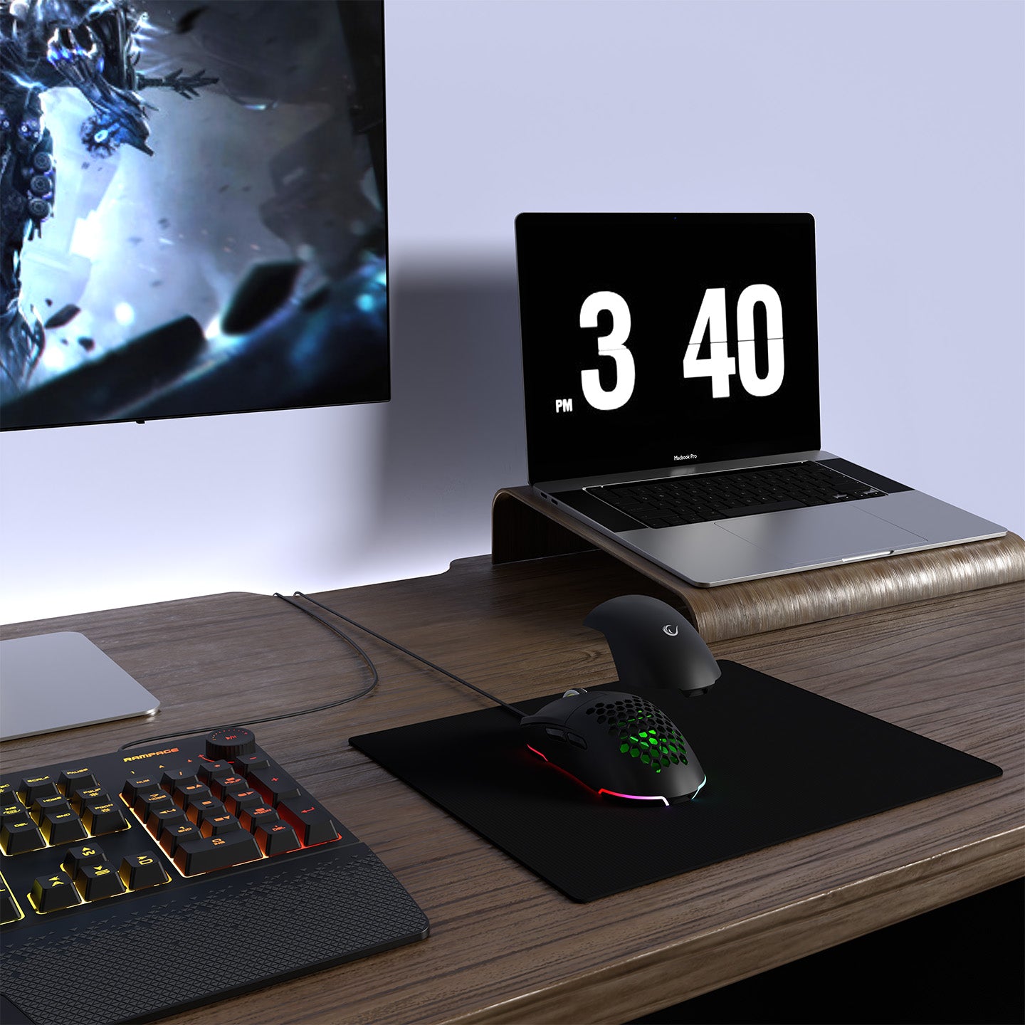 RGB Oyuncu Klavye Mouse Set