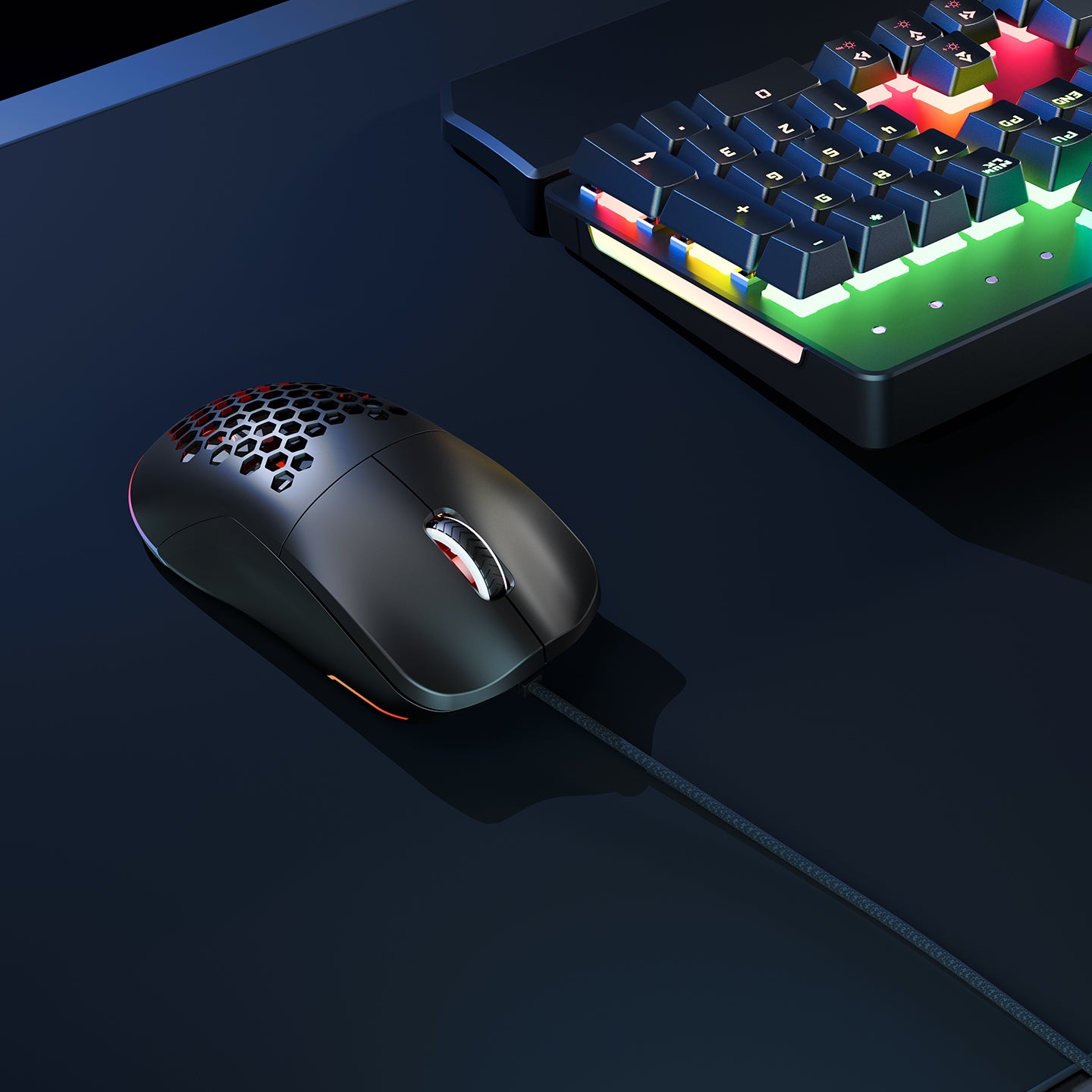 Blink 7 Macro Key RGB 12800 Dpi Gaming Mouse-Black