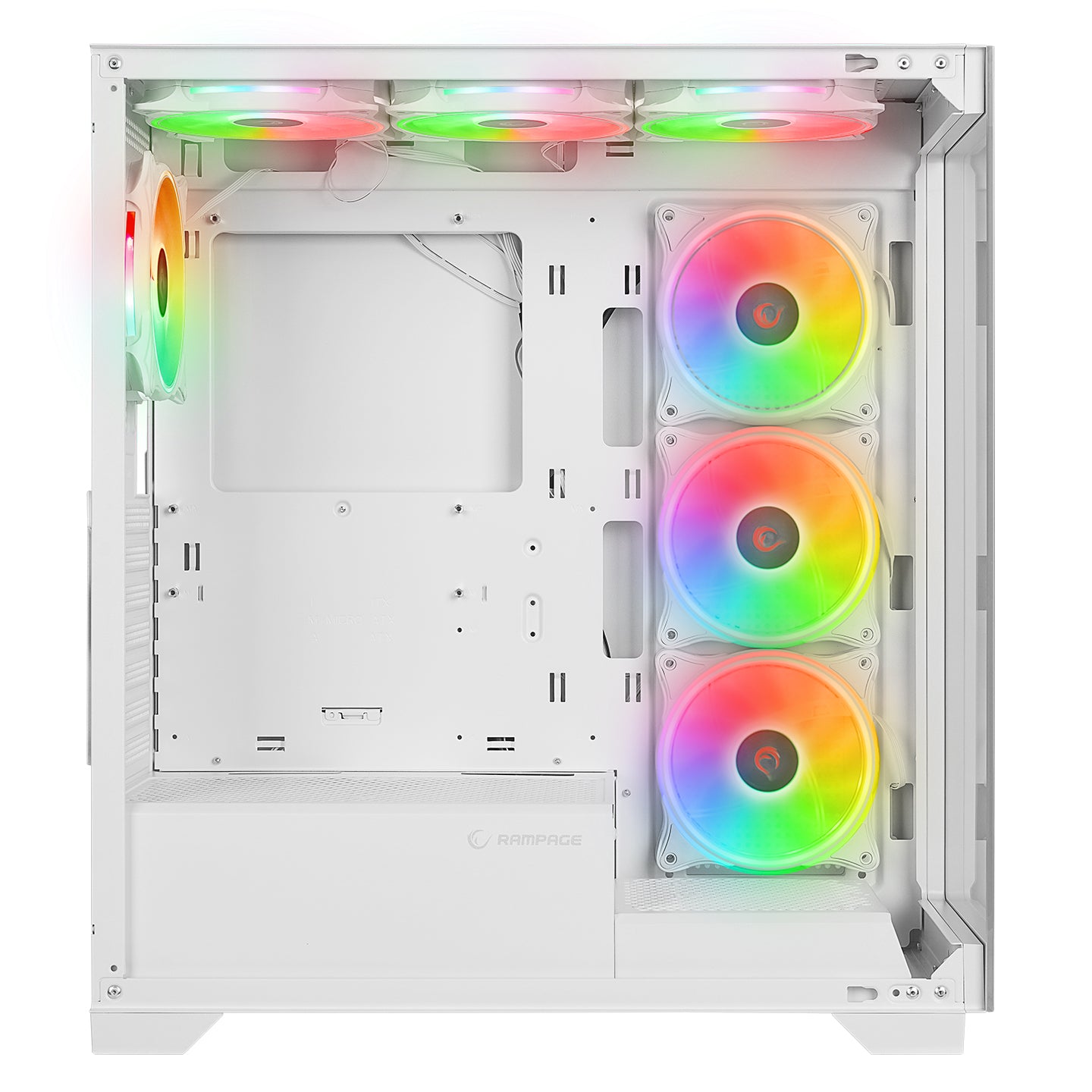 HYDRA V3 WHITE ATX Mid-T Exclusive Gaming Oyuncu Kasası - Rampage