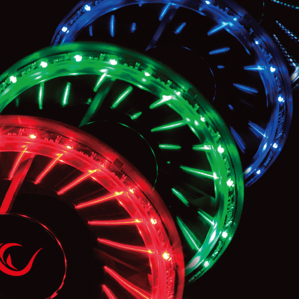JBT-21 120*120*25mm 21adet RGB Ledli Kasa Fanı - Rampage