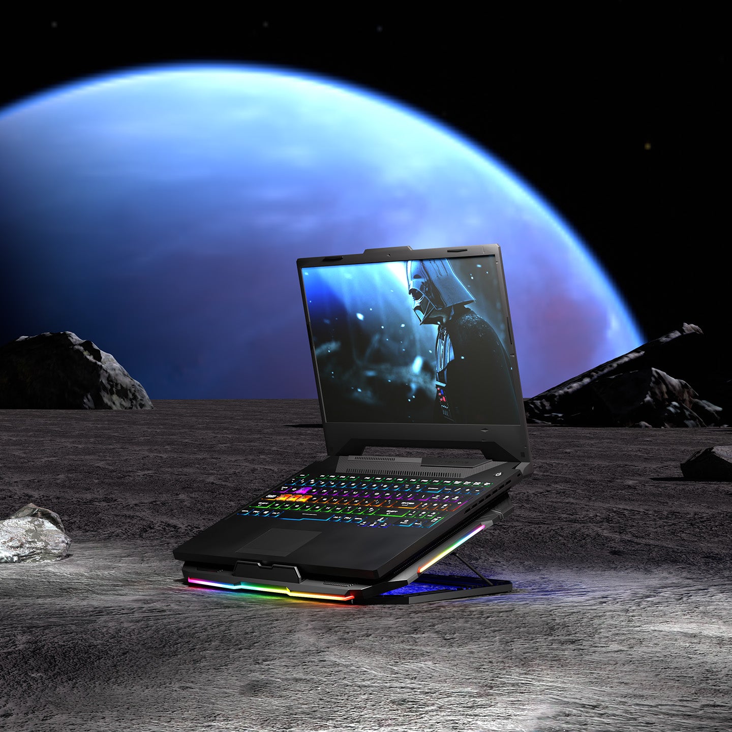 Sirius S46 RGB Işıklı 2 Fanlı Yükseklik Ayarlı USB Port Notebook Soğutucu