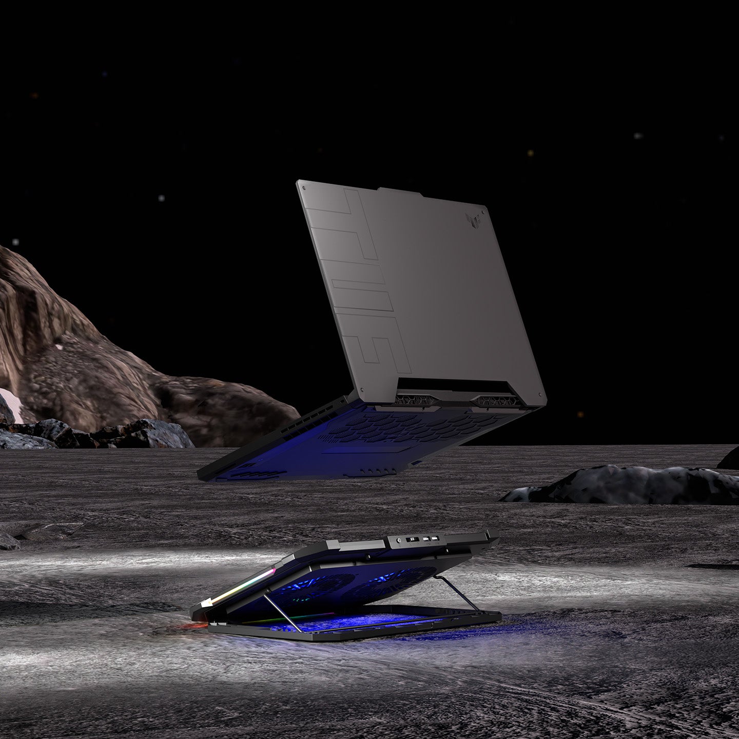 Sirius S46 RGB Işıklı 2 Fanlı Yükseklik Ayarlı USB Port Notebook Soğutucu