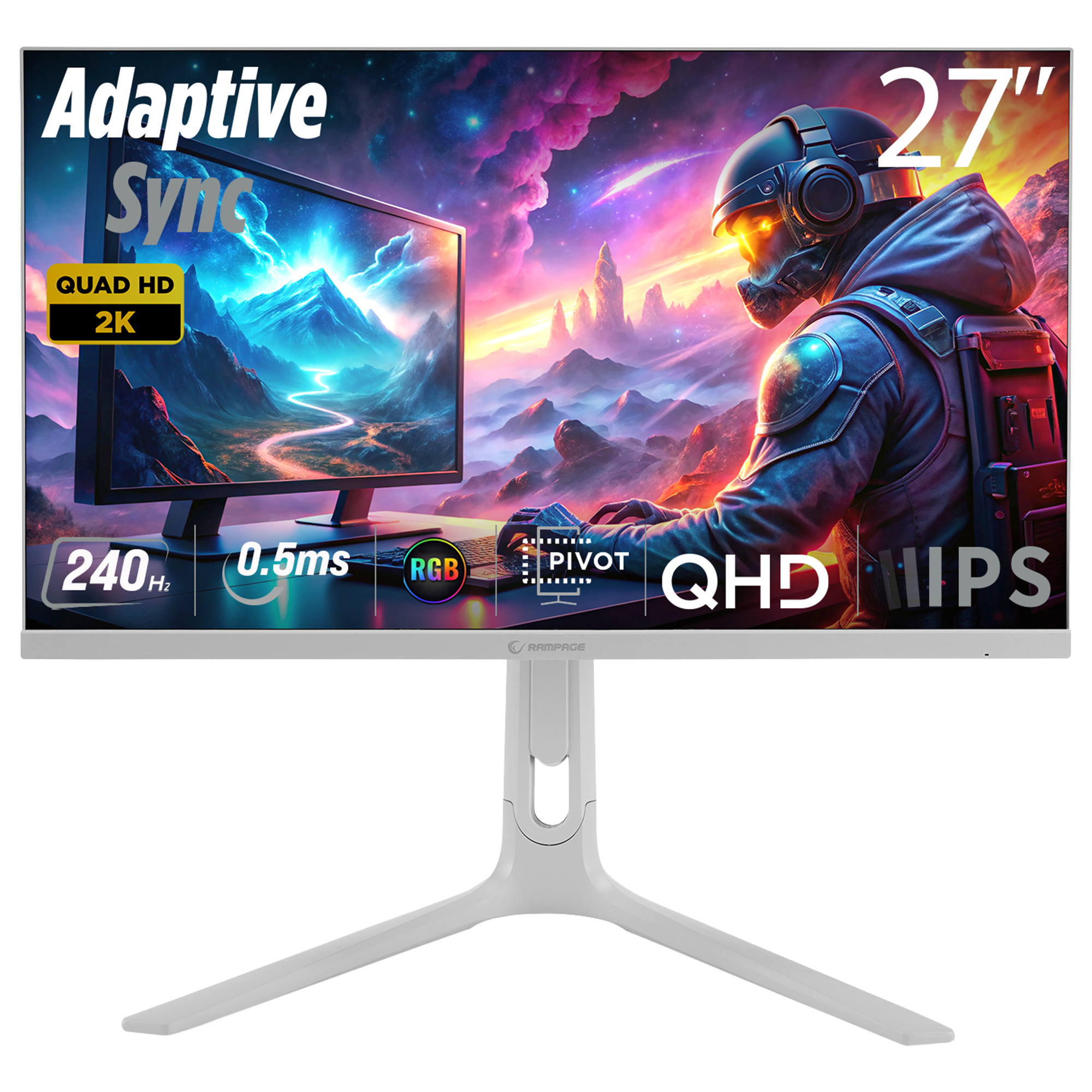 Ellipse EL27R240Q 27” 240 Hz 0.5ms QHD Gaming Monitor