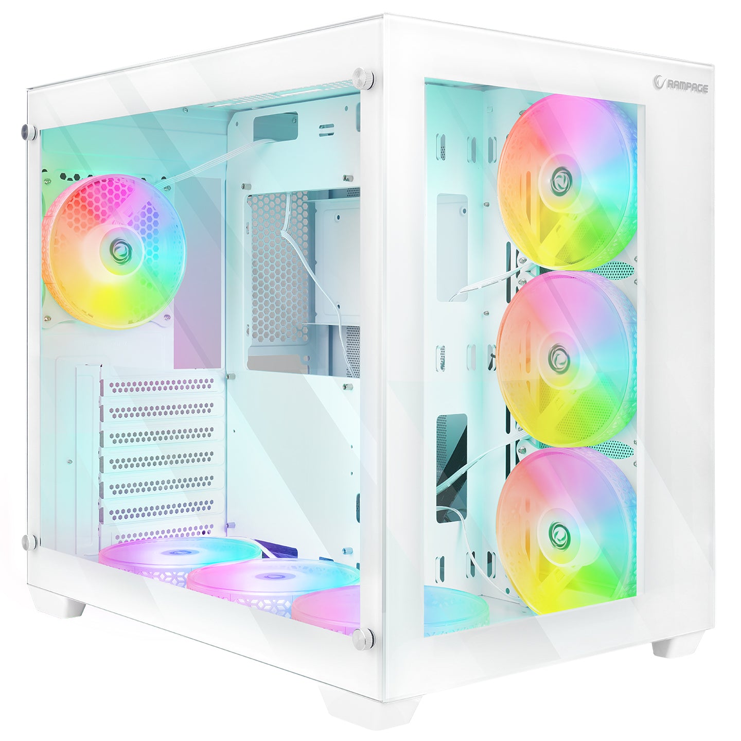 ICEBLADE PRO WHITE Kumandalı ATX Mid-T Gaming Oyuncu Kasası - Rampage
