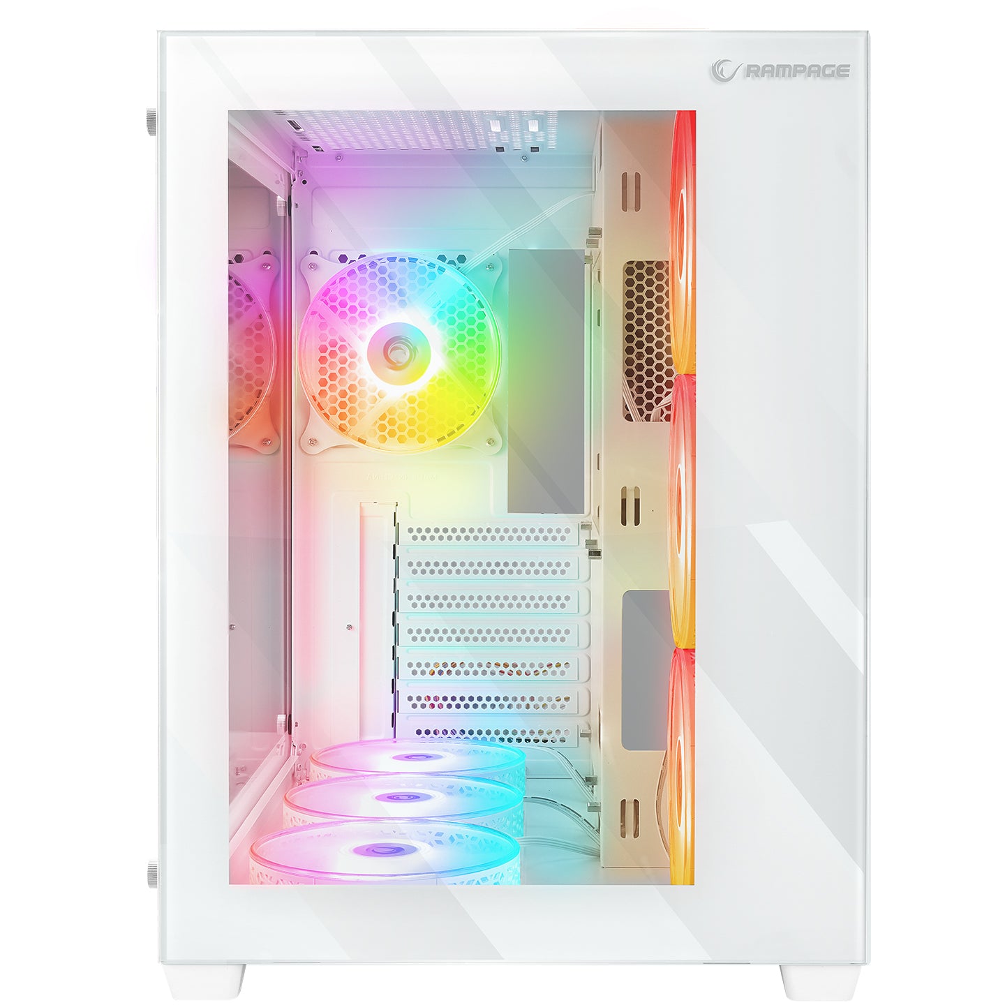 ICEBLADE PRO WHITE Kumandalı ATX Mid-T Gaming Oyuncu Kasası - Rampage