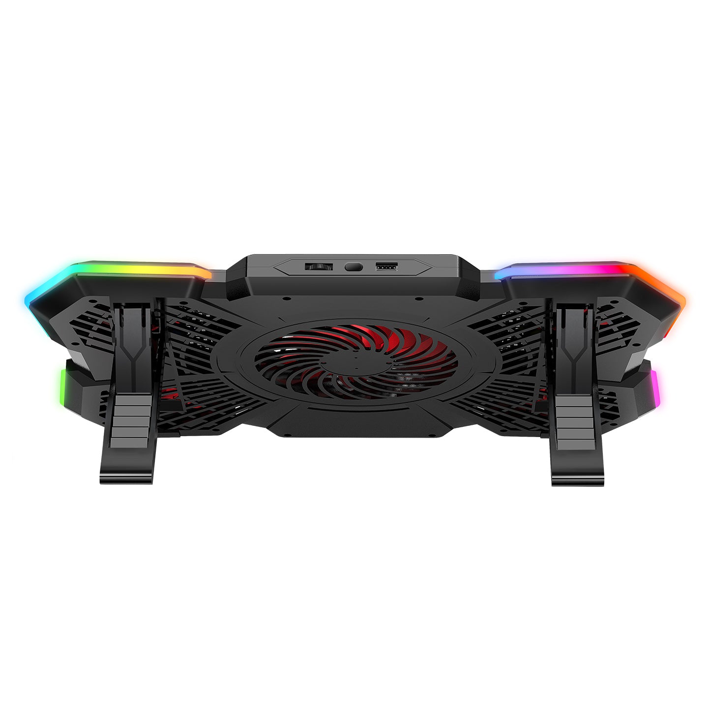 S47 COOLFLOW 5 Adet Kırmızı Led Fan 17.3 Notebook Soğutucu Stand