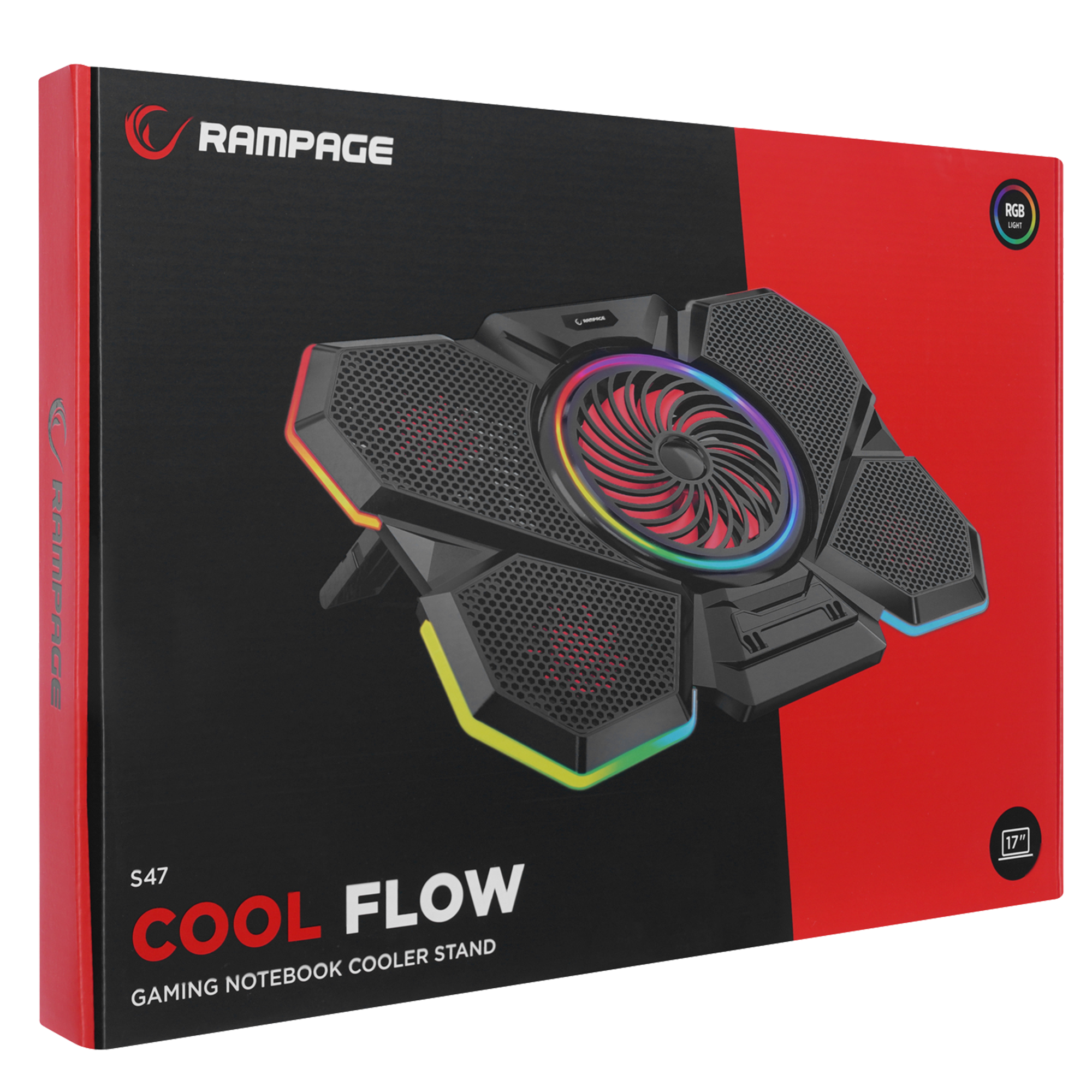 S47 Coolflow 5 Adet Fan 12-17.3 inç Notebook Soğutucu Stand