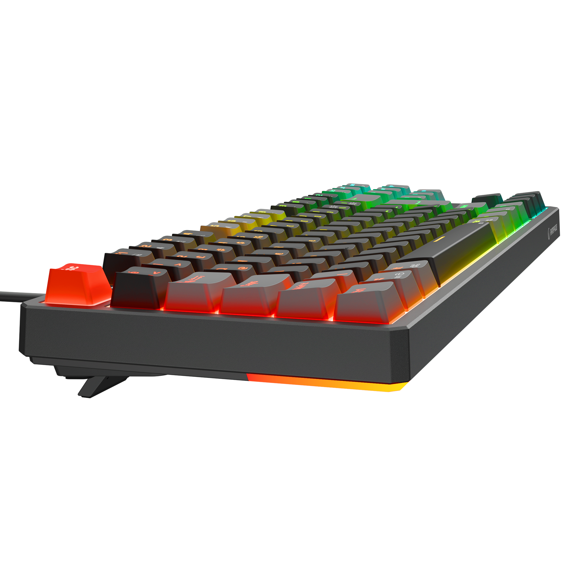 Yoru TKL RGB Outemu Red Switch Mekanik Oyuncu Klavyesi-Siyah/Gri