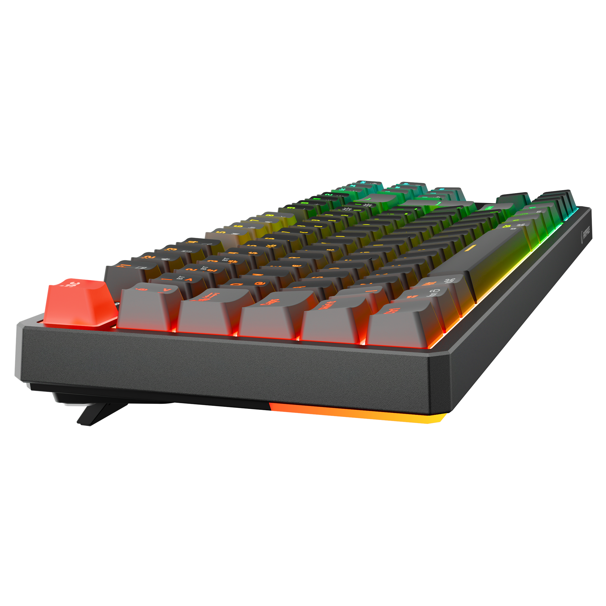 Yoru TKL Pro RGB Outemu Red Switch Mekanik Kablosuz Oyuncu Klavyesi- Siyah/Gri