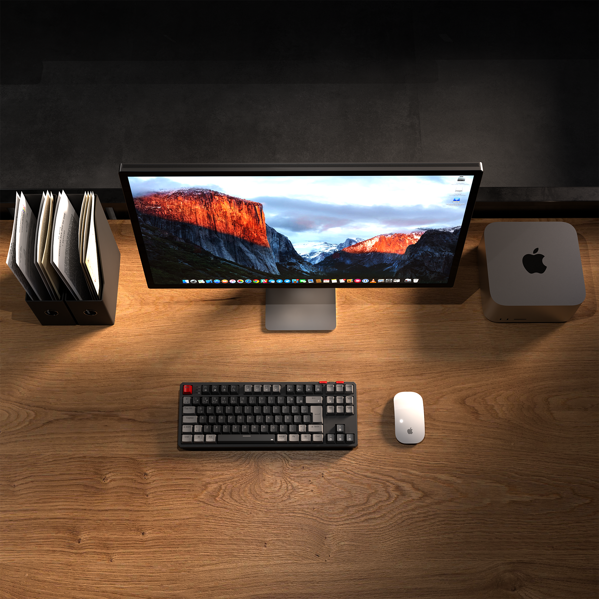YORU TKL PRO - RGB Red Switch Mekanik Kablosuz Oyuncu Klavyesi- Siyah/Gri