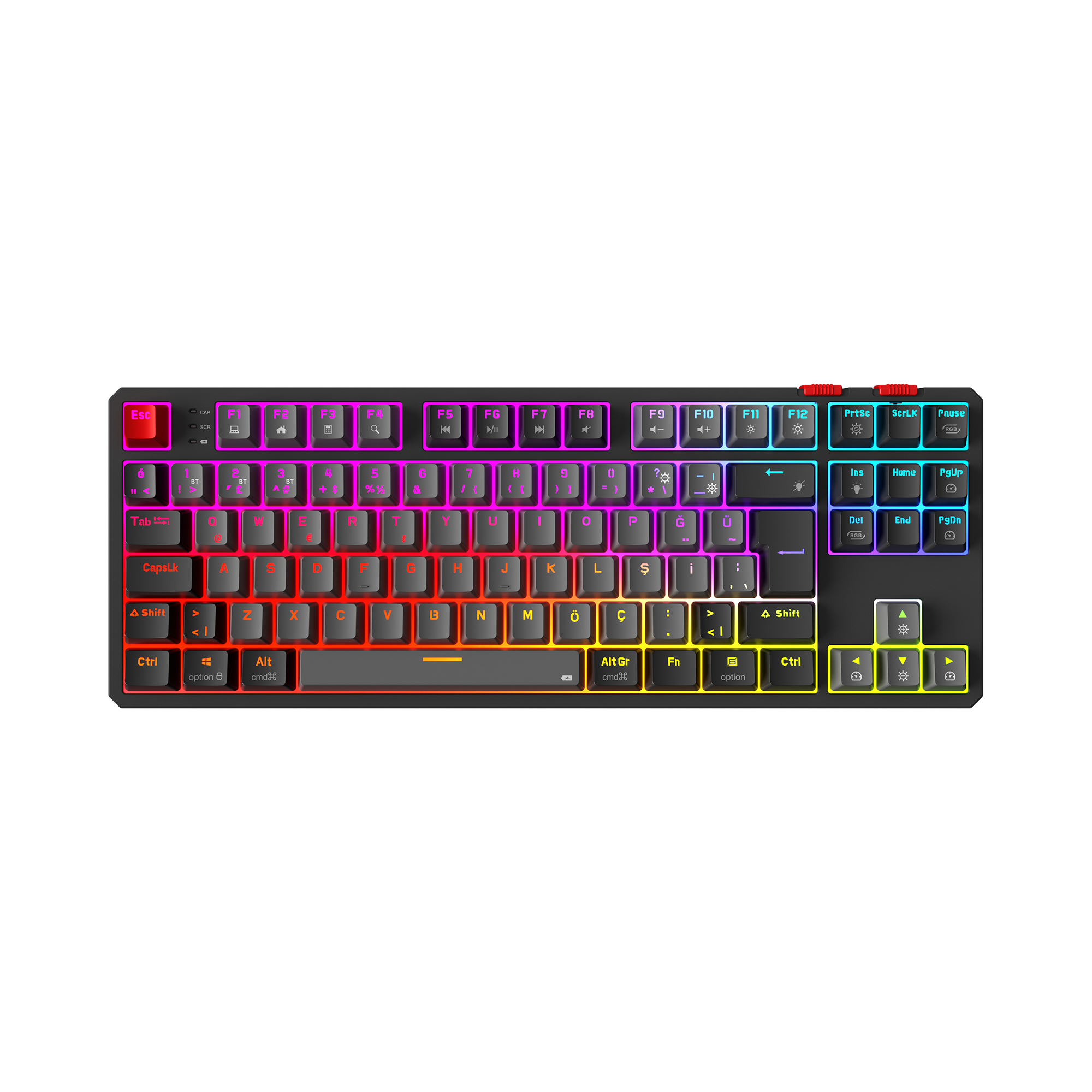 Yoru TKL Pro RGB Outemu Red Switch Mechanical Wireless Gaming Keyboard-Gray/Black