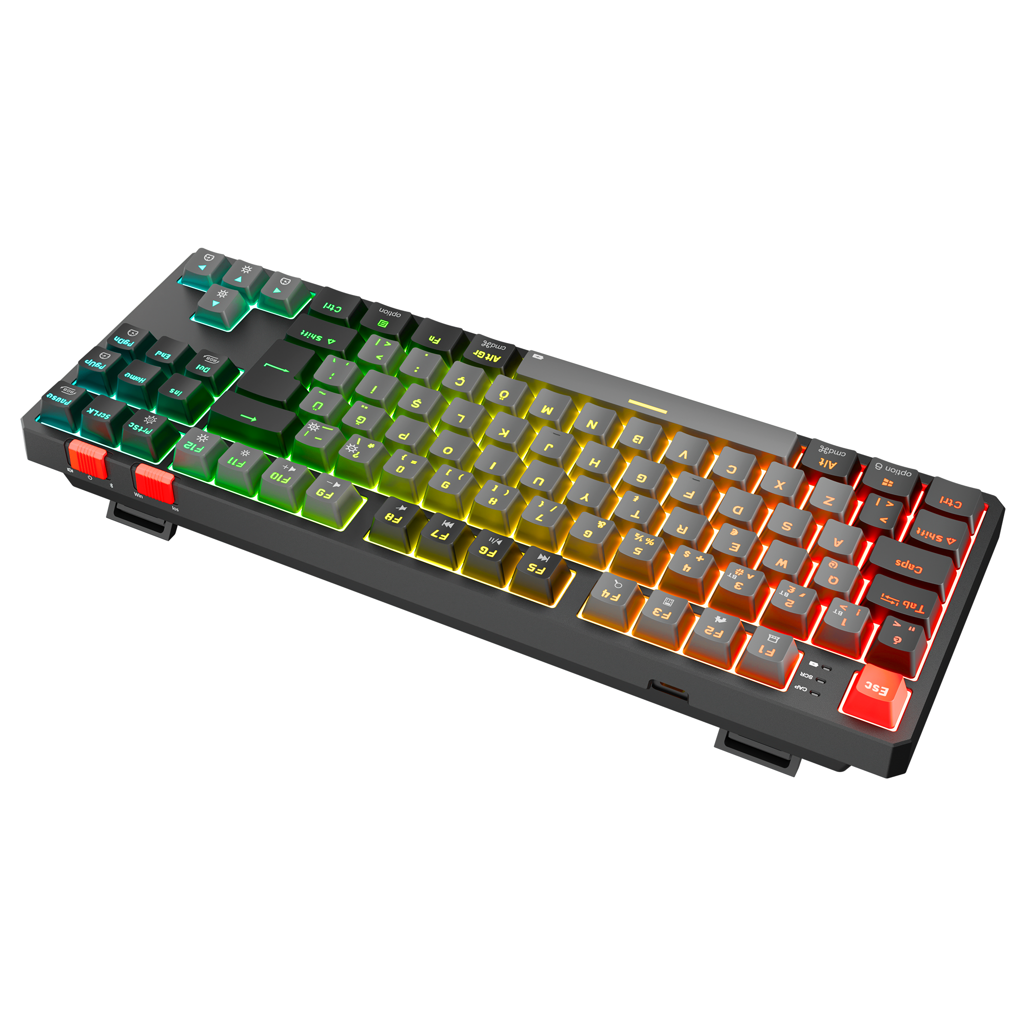 Yoru TKL Pro RGB Outemu Red Switch Mechanical Wireless Gaming Keyboard-Gray/Black