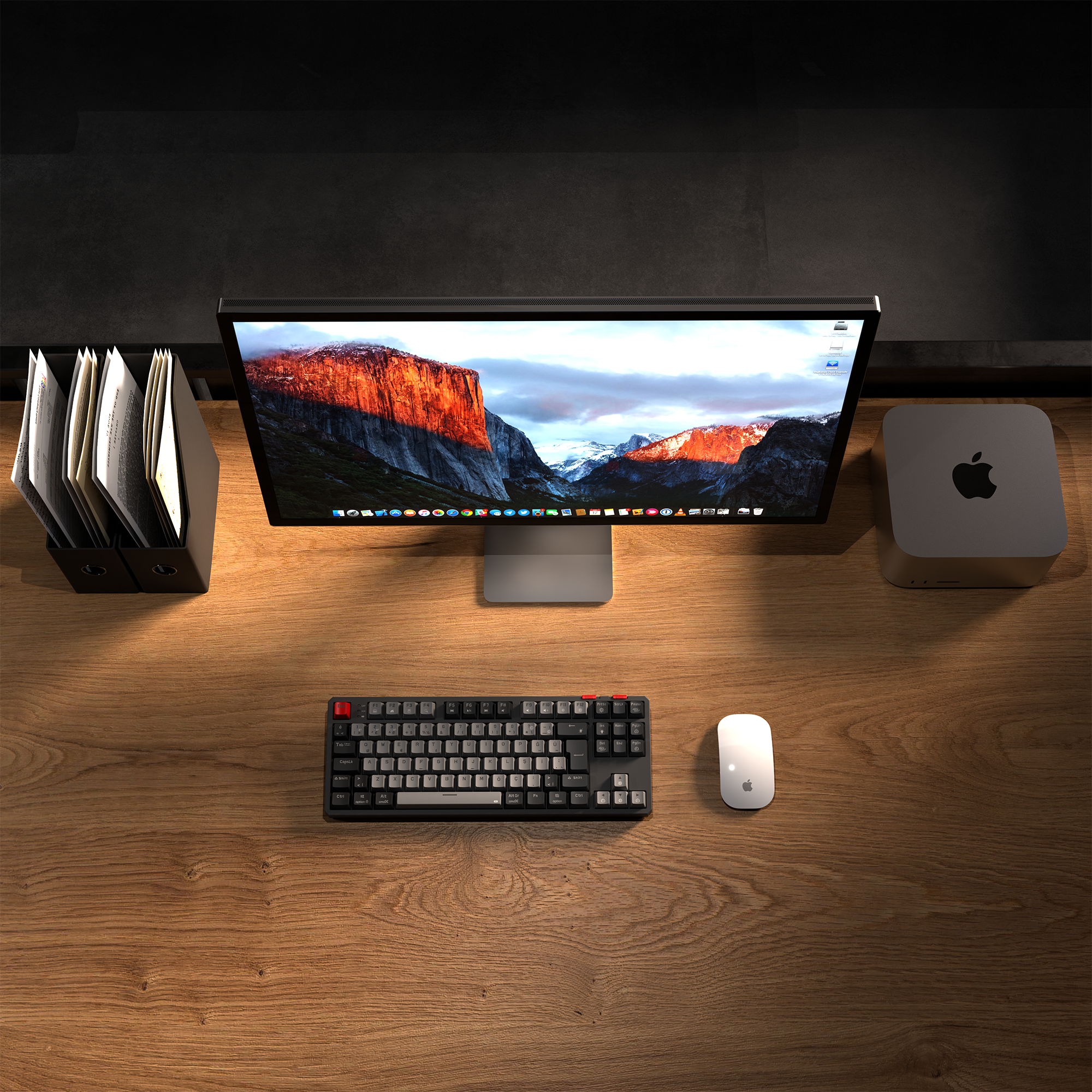 Yoru TKL Pro RGB Outemu Red Switch Mechanical Wireless Gaming Keyboard-Gray/Black