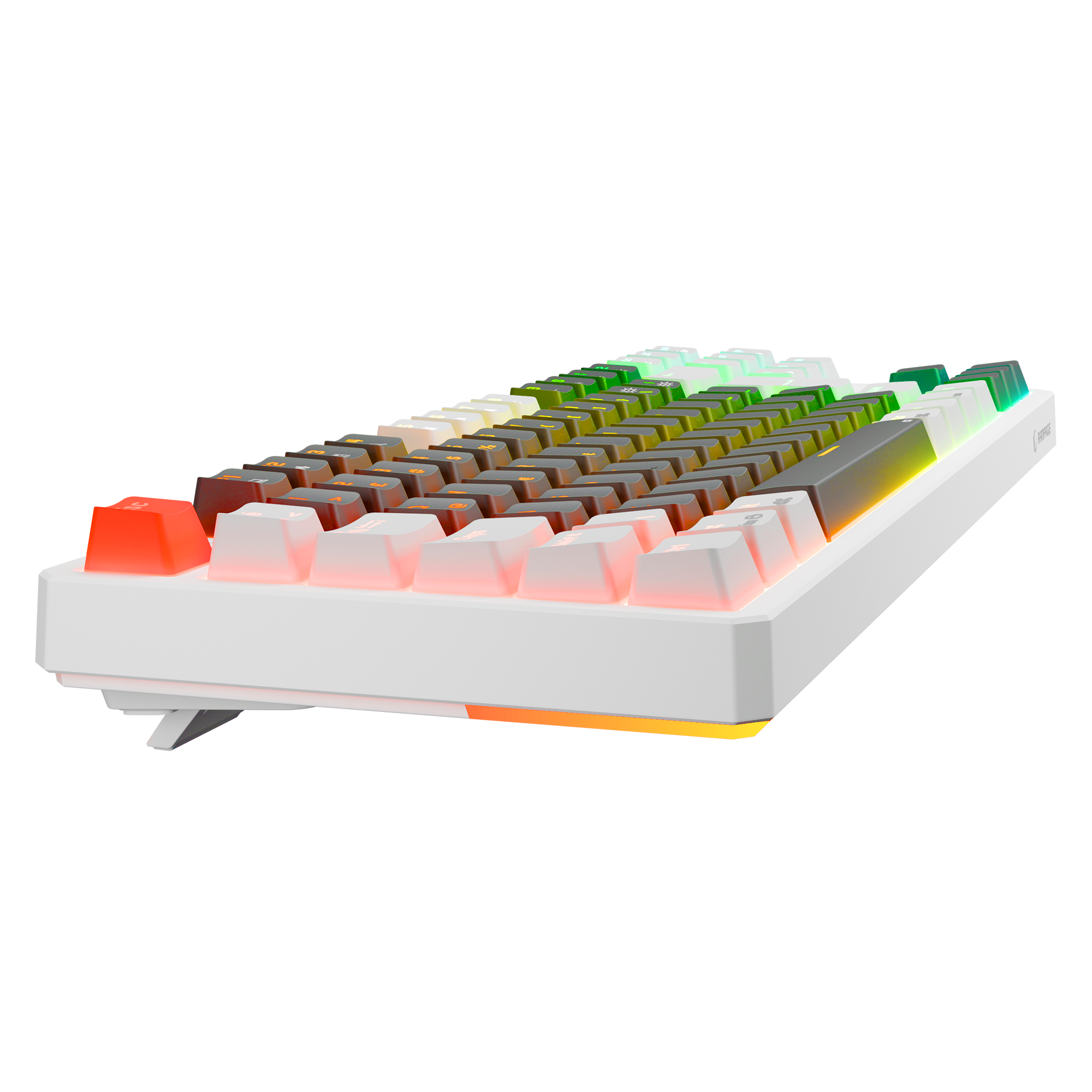 Yoru TKL RGB Outemu Red Switch Mekanik Oyuncu Klavyesi- Gri/Beyaz
