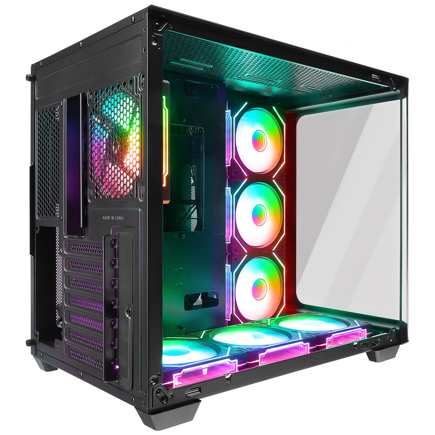 LOOPY Siyah Kumandalı ATX Mid-T Gaming Oyuncu Kasası - Rampage