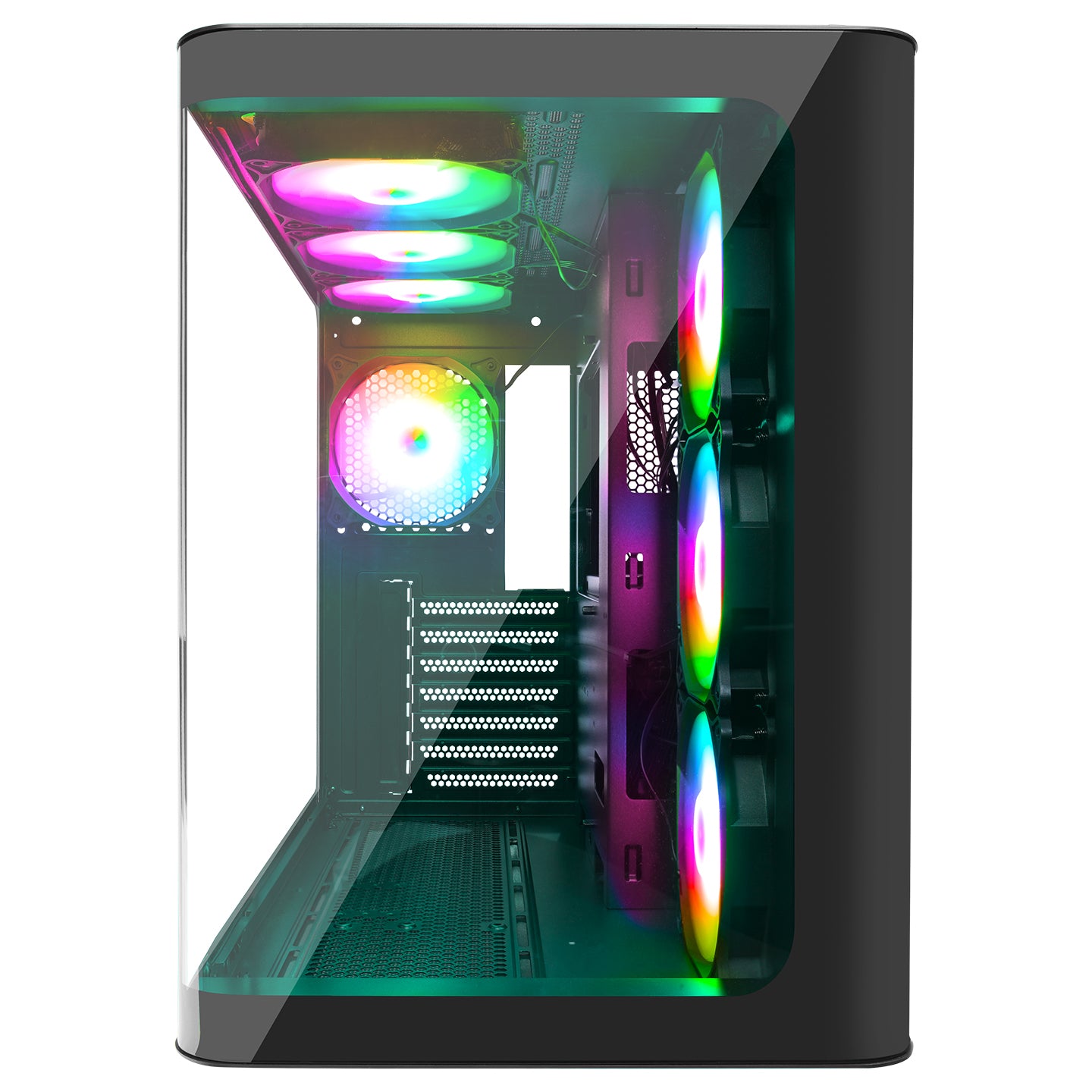 LOOPY PLUS Siyah 950W 80 Plus Kumandalı ATX Mid-T Gaming Oyuncu Kasası - Rampage