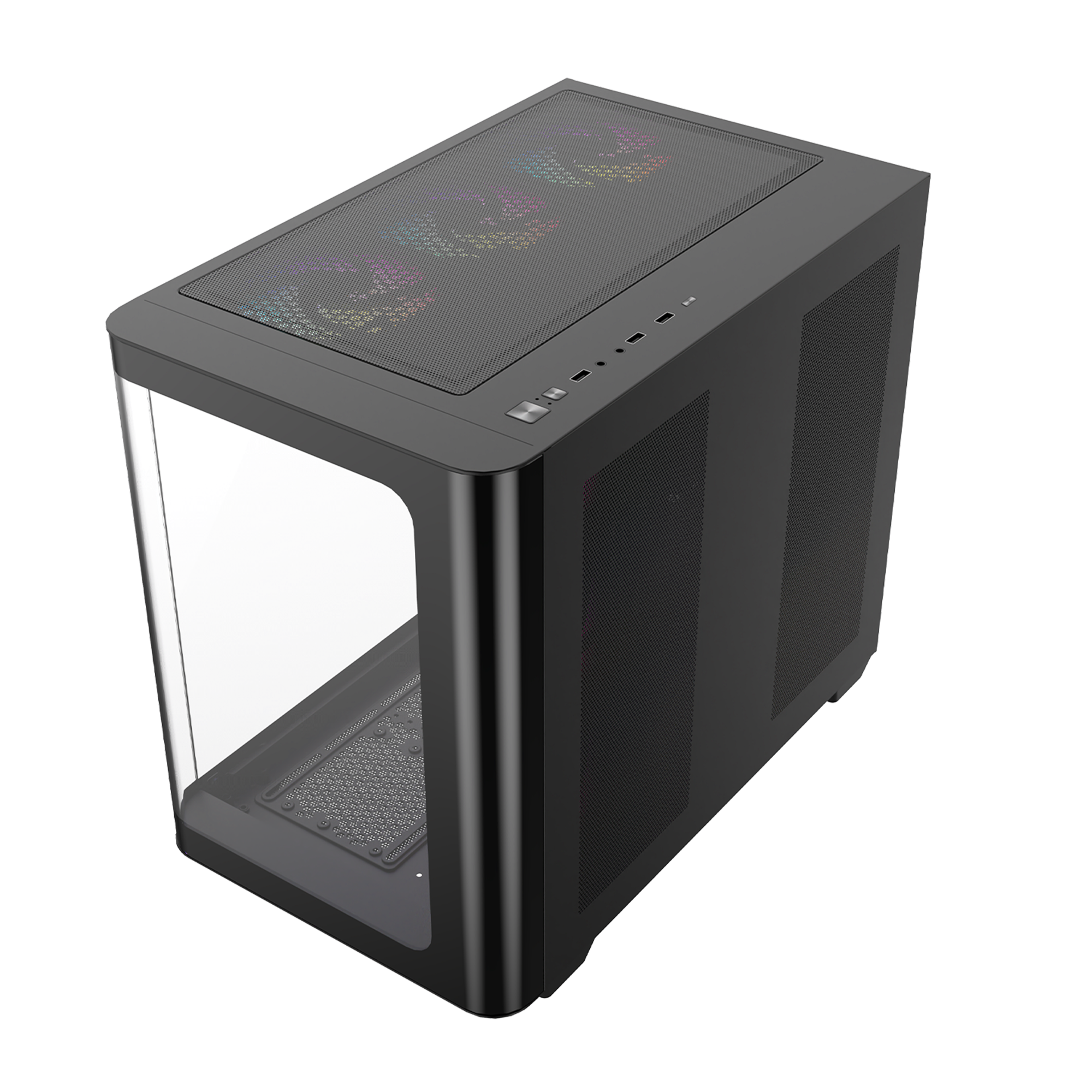 Loopy Plus 950W 80 Plus 7x12cm ARGB Fan Kumandalı Atx Mid-T Oyuncu Kasası-Siyah