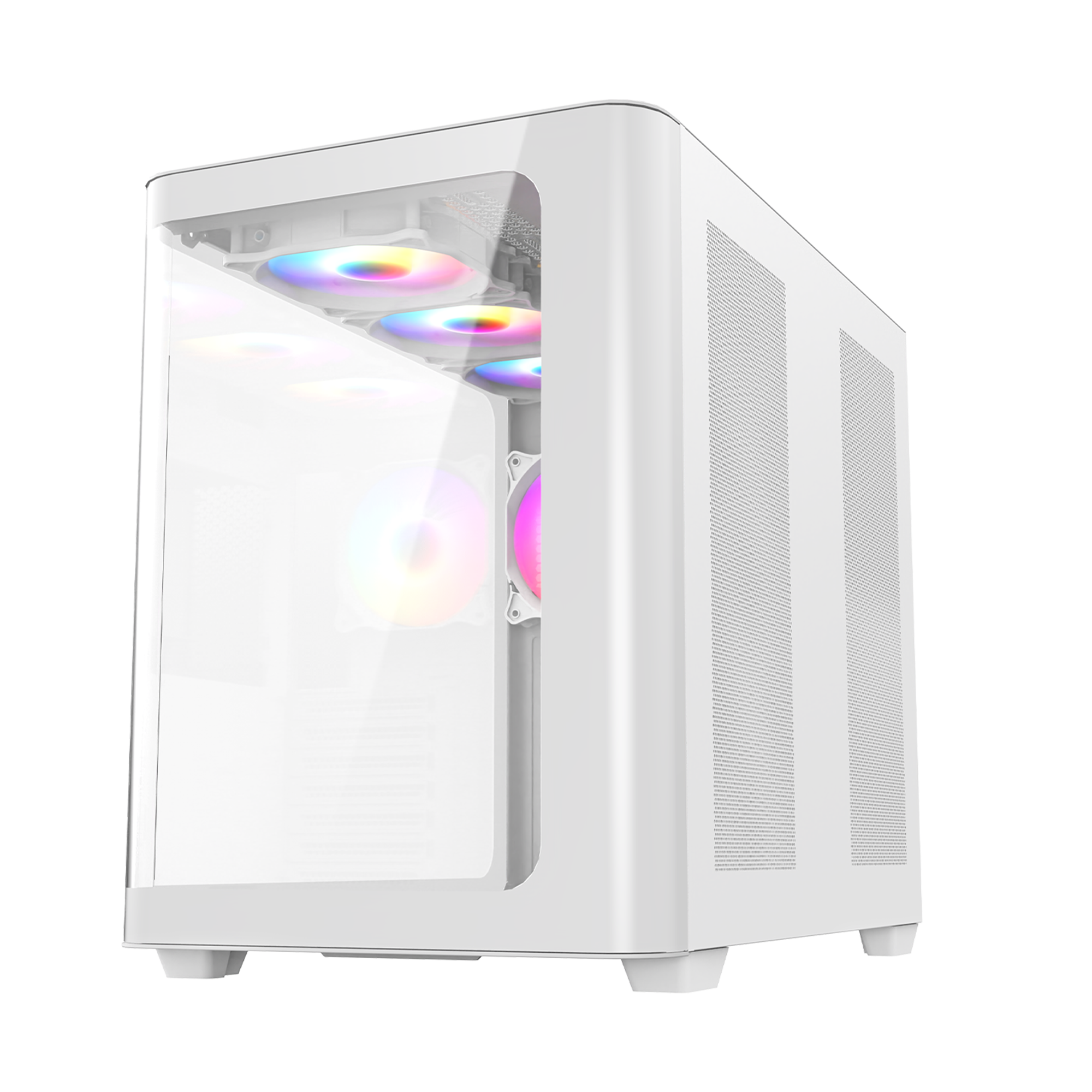 Loopy Plus 950W 80 Plus 7x12cm ARGB Fan Kumandalı Atx Mid-T Oyuncu Kasası-Beyaz