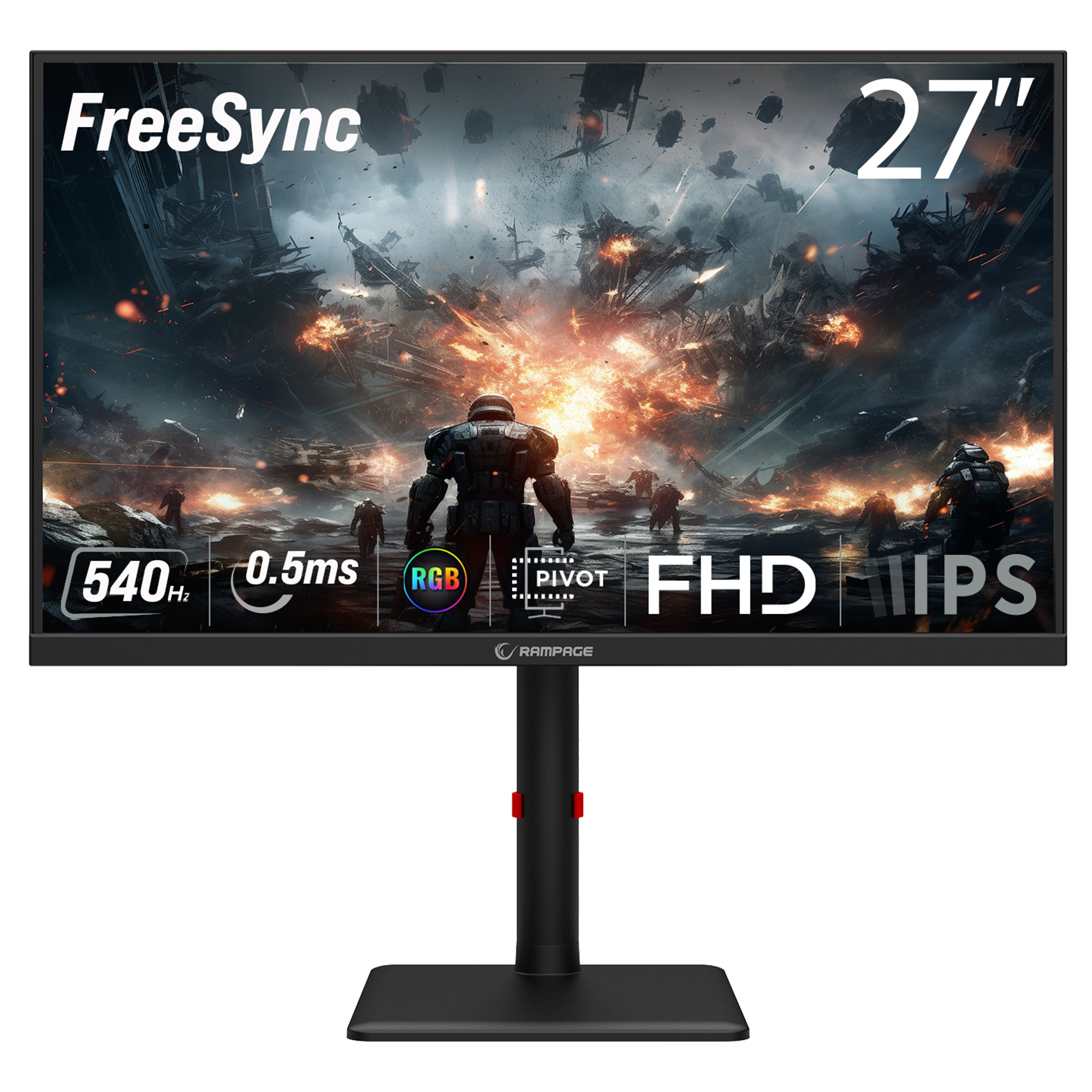 Prime PR27R360F 27'' 360Hz Fast IPS FHD Freesync Pivot PC Flat Gaming Monitor