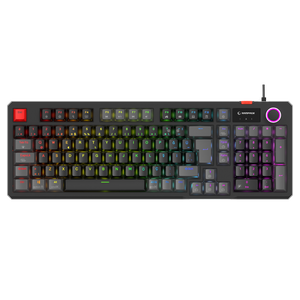 Loyal Hot Swap RGB Red Switch Mekanik Oyuncu Klavyesi-Siyah/Gri
