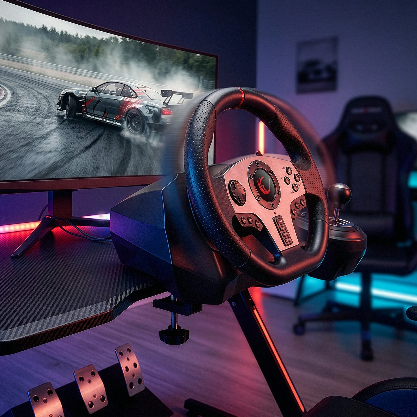 Sadece PC Uyumlu - El Vitesli Pedallı Oyuncu Direksiyonu