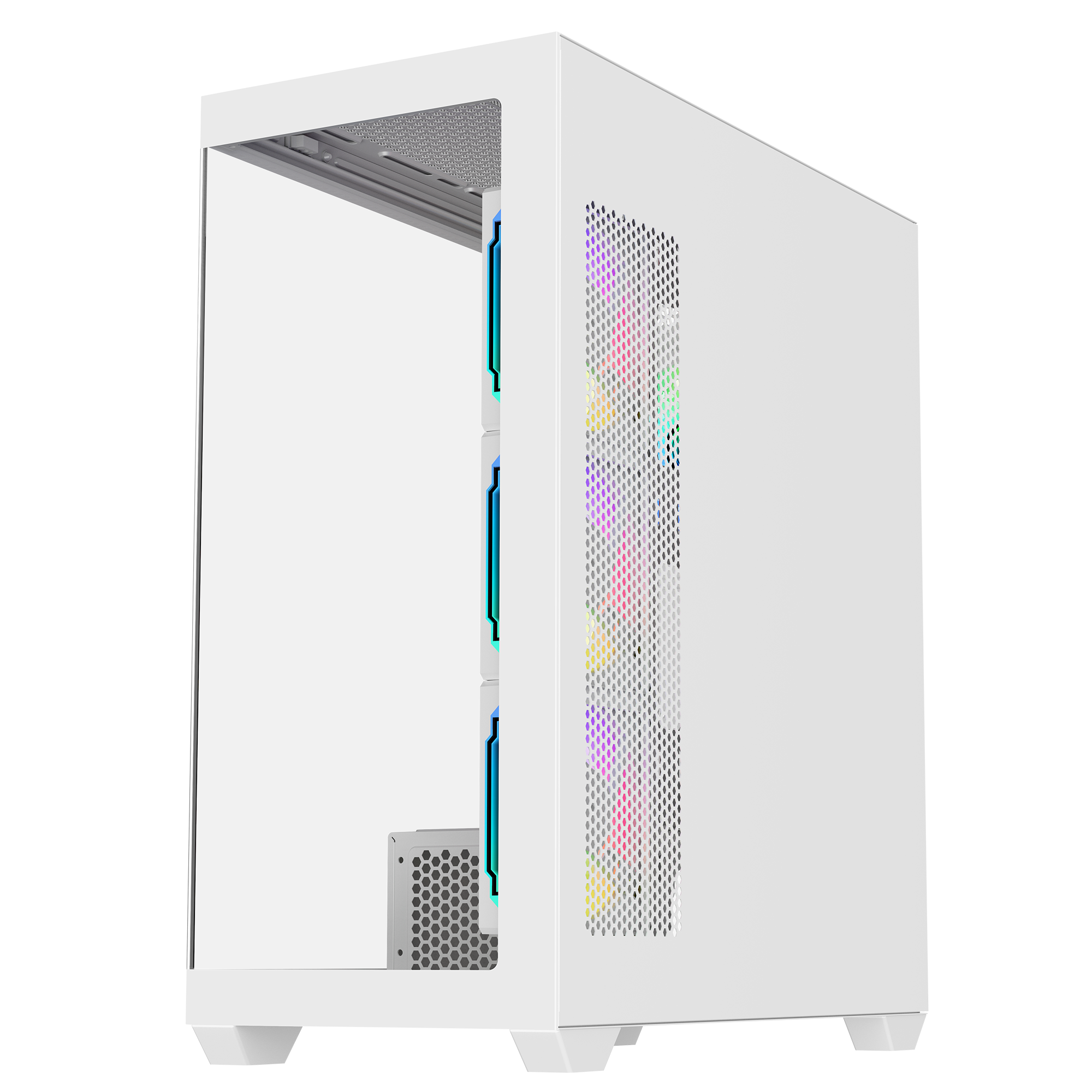 V4 750W 80 Plus Atx Mid-T Oyuncu Kasası-Beyaz